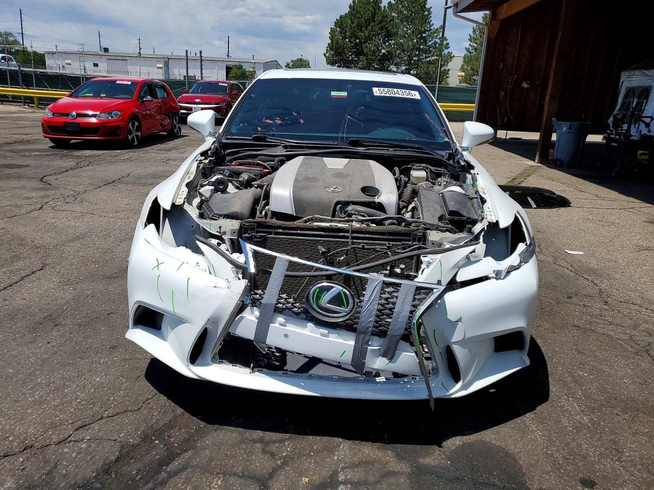 2014 Lexus Is 350 White vin: JTHCE1D28E5000871