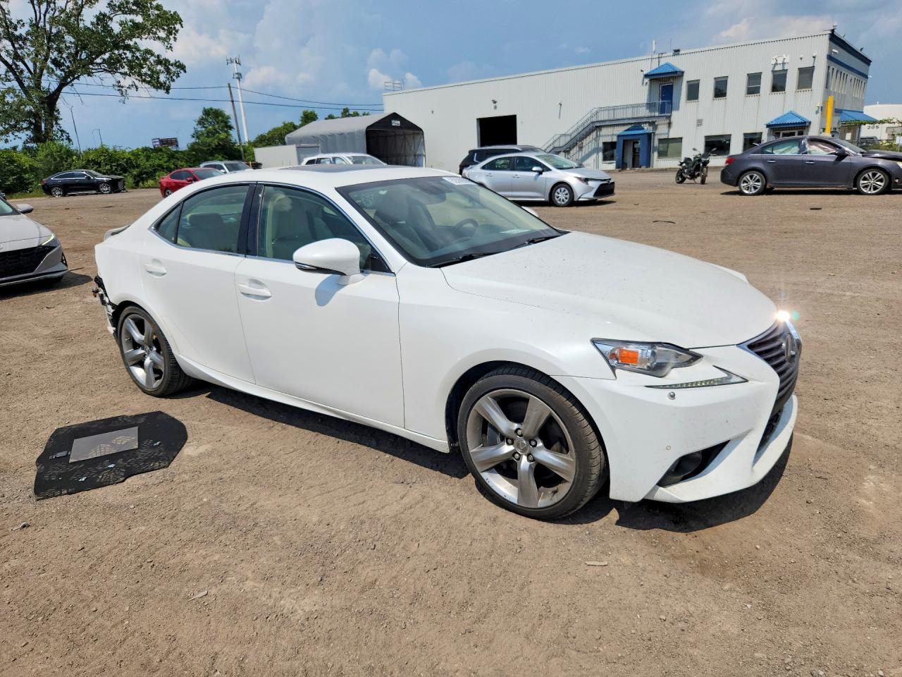 2014 Lexus Is 350 White vin: JTHCE1D28E5000899
