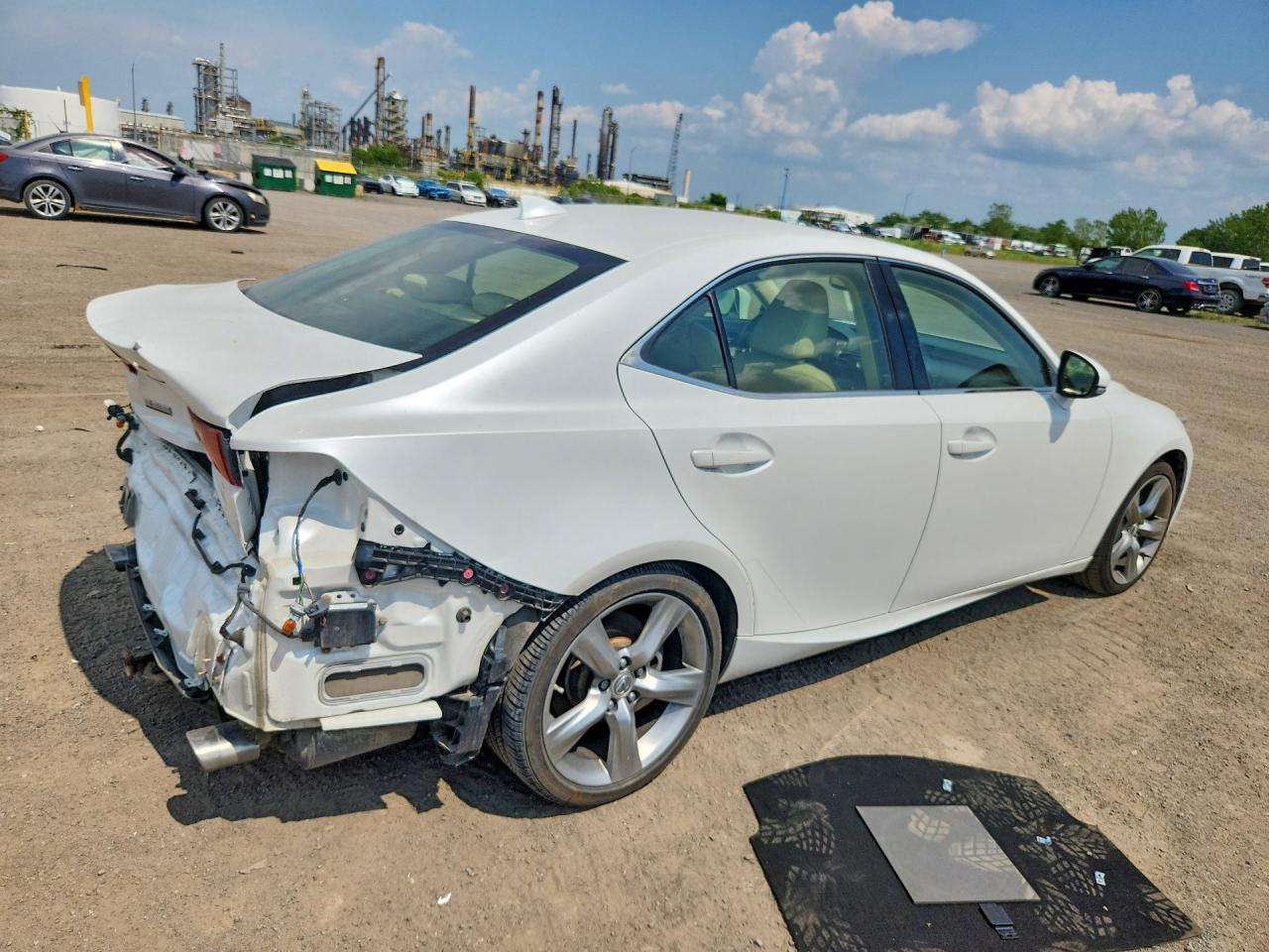 2014 Lexus Is 350 White vin: JTHCE1D28E5000899