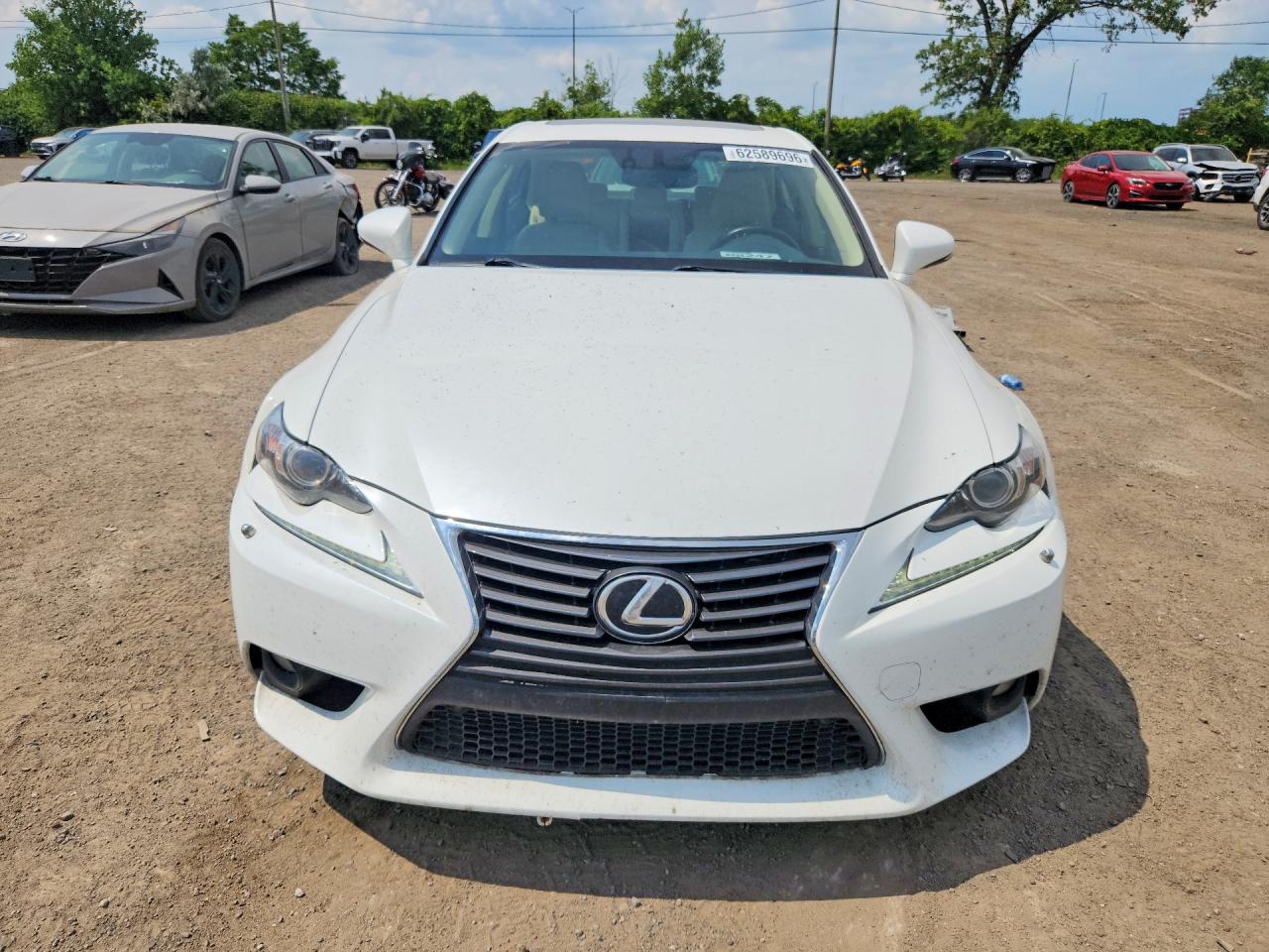 2014 Lexus Is 350 White vin: JTHCE1D28E5000899