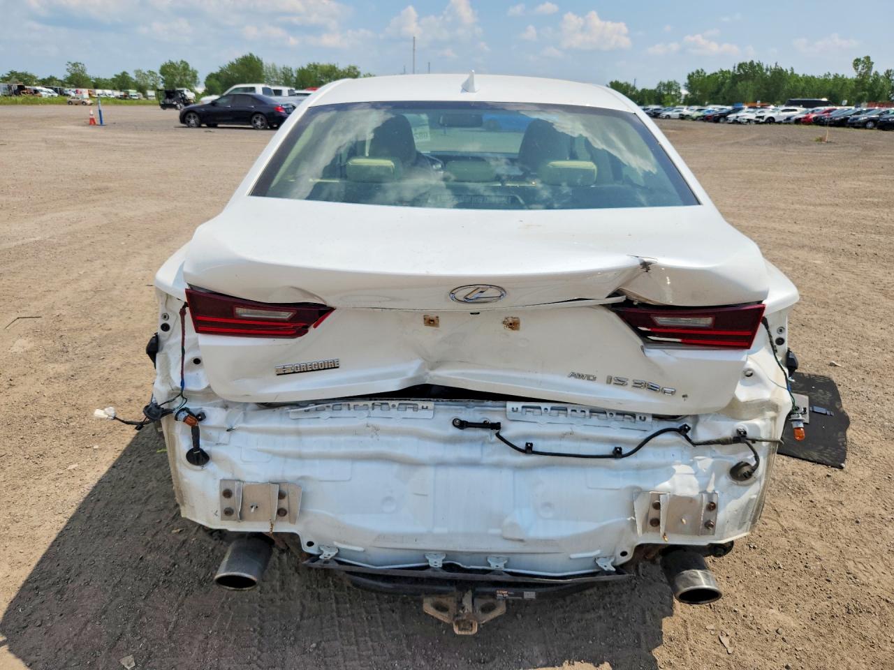 2014 Lexus Is 350 White vin: JTHCE1D28E5000899