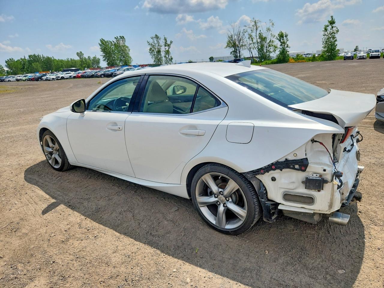 2014 Lexus Is 350 White vin: JTHCE1D28E5000899