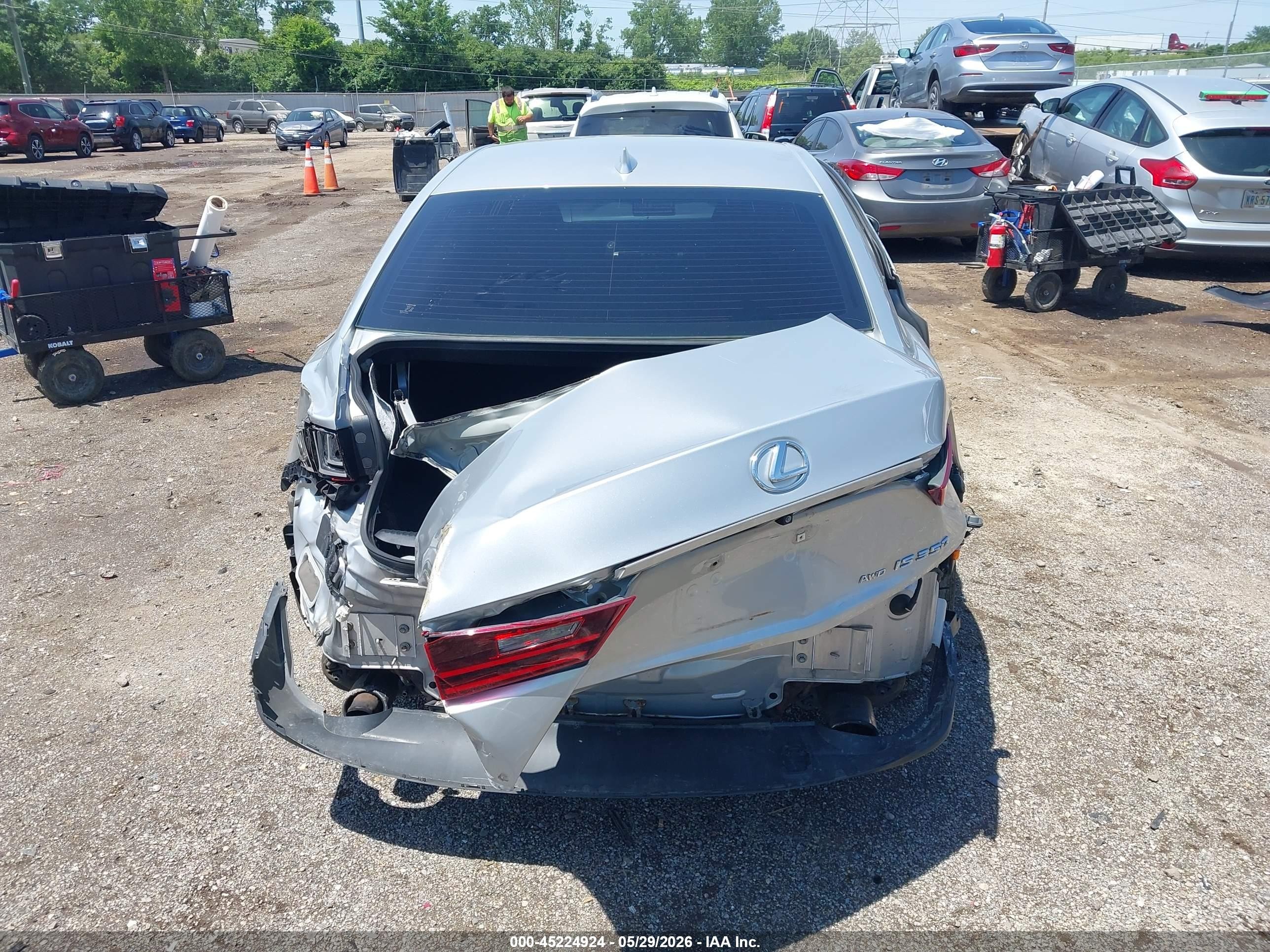 2014 Lexus Is 350   Серебряный vin: JTHCE1D28E5003978