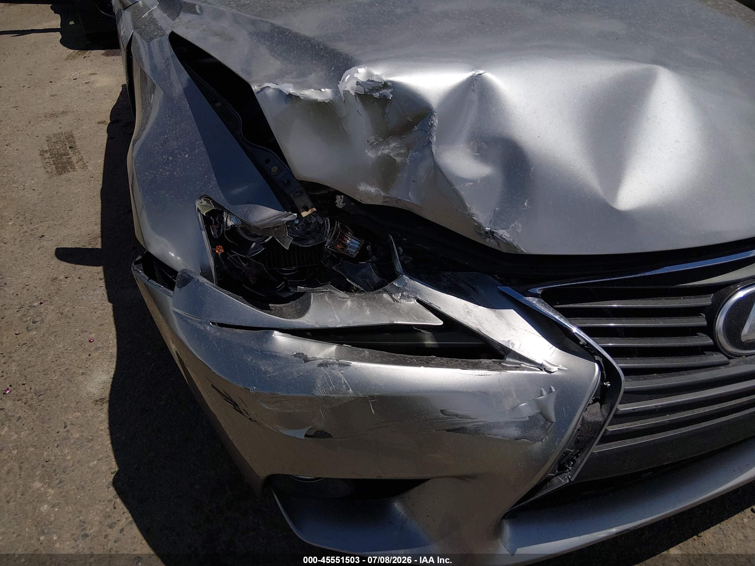 2014 Lexus Is 350 Silver vin: JTHCE1D28E5005004
