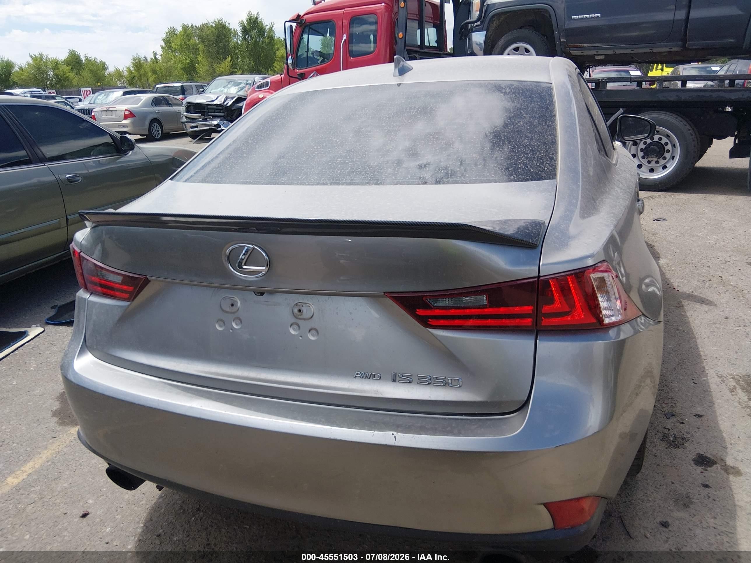 2014 Lexus Is 350 Silver vin: JTHCE1D28E5005004