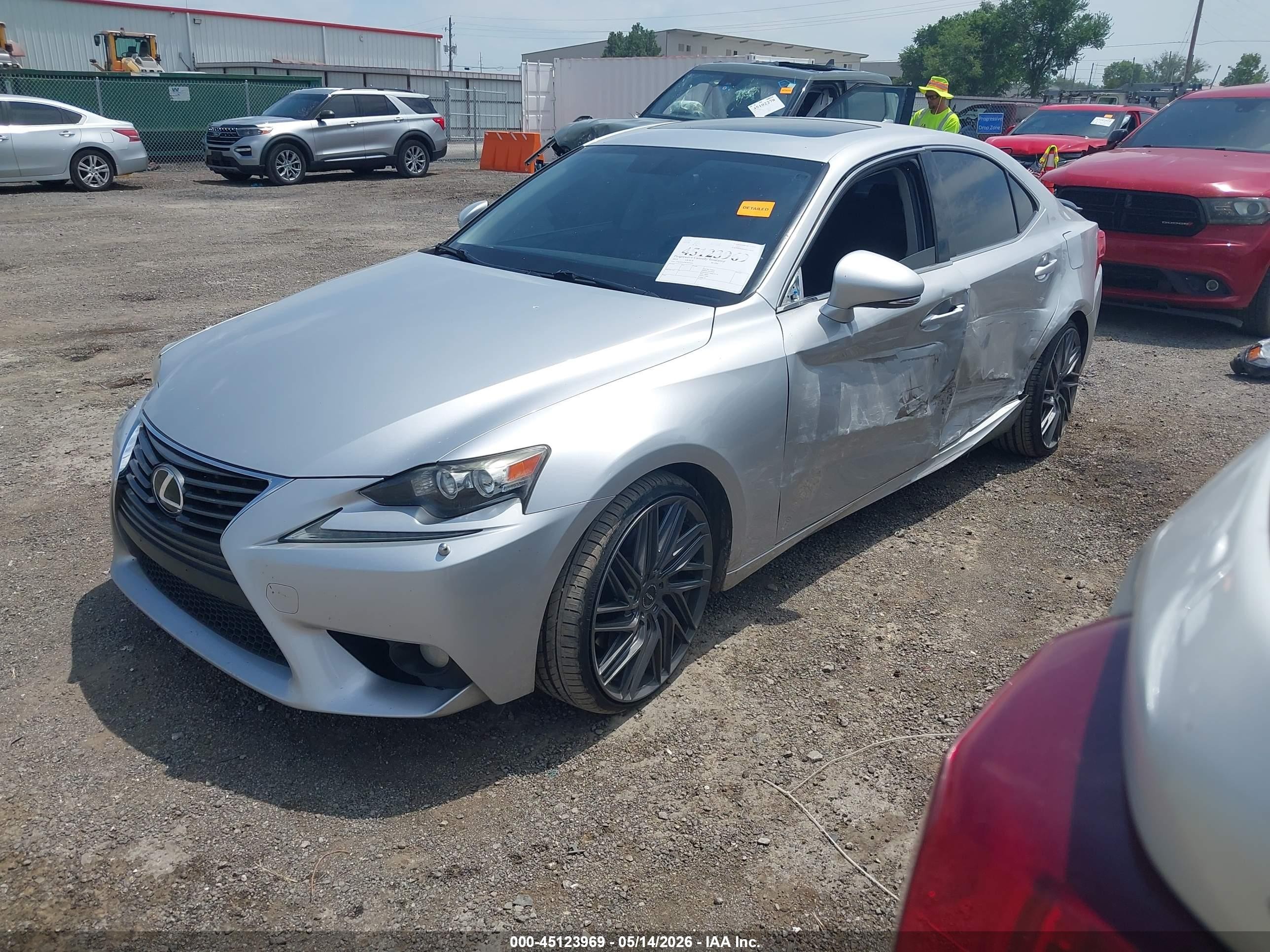 2014 Lexus Is 350   Silver vin: JTHCE1D29E5001558