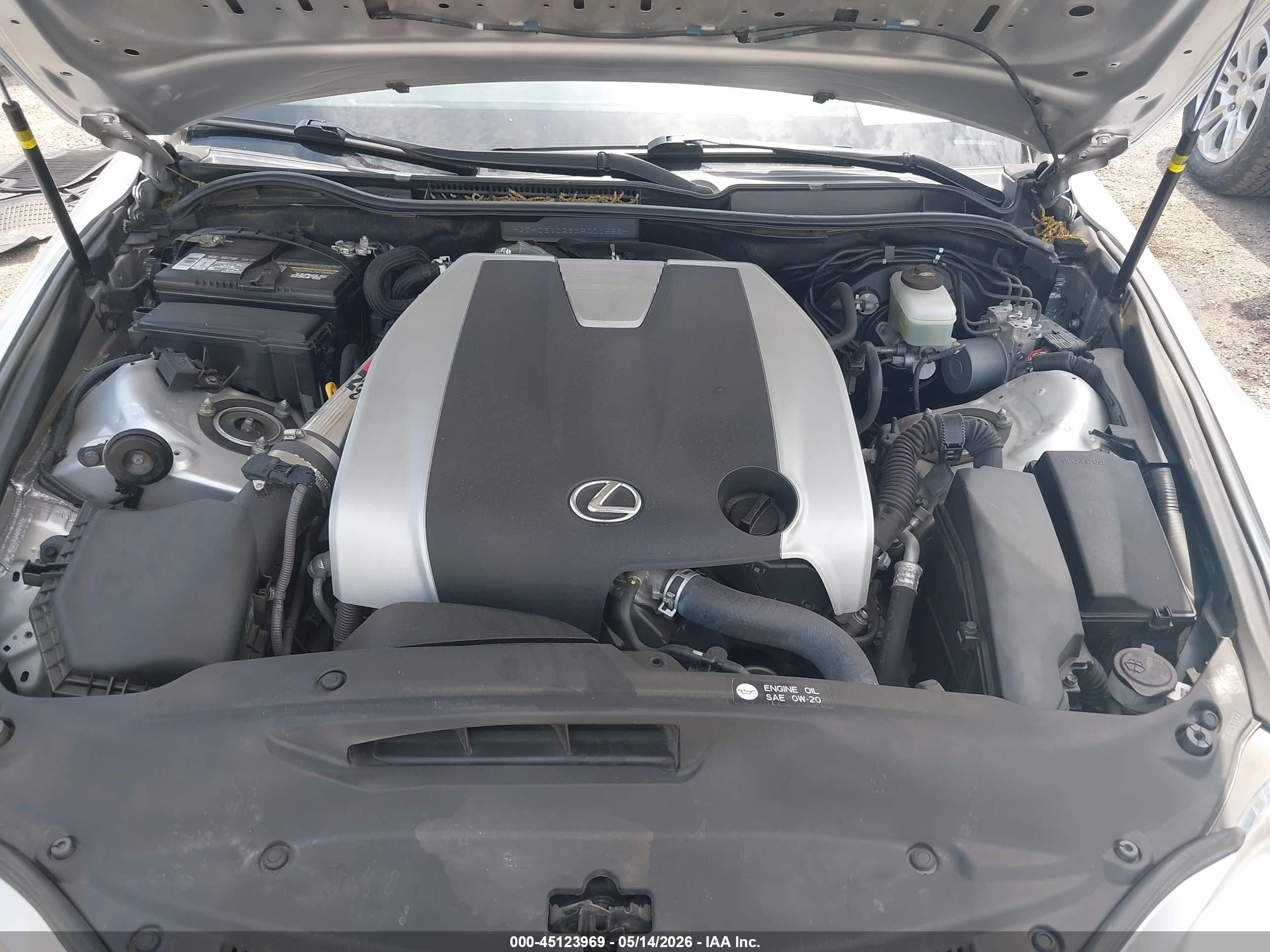 2014 Lexus Is 350   Silver vin: JTHCE1D29E5001558