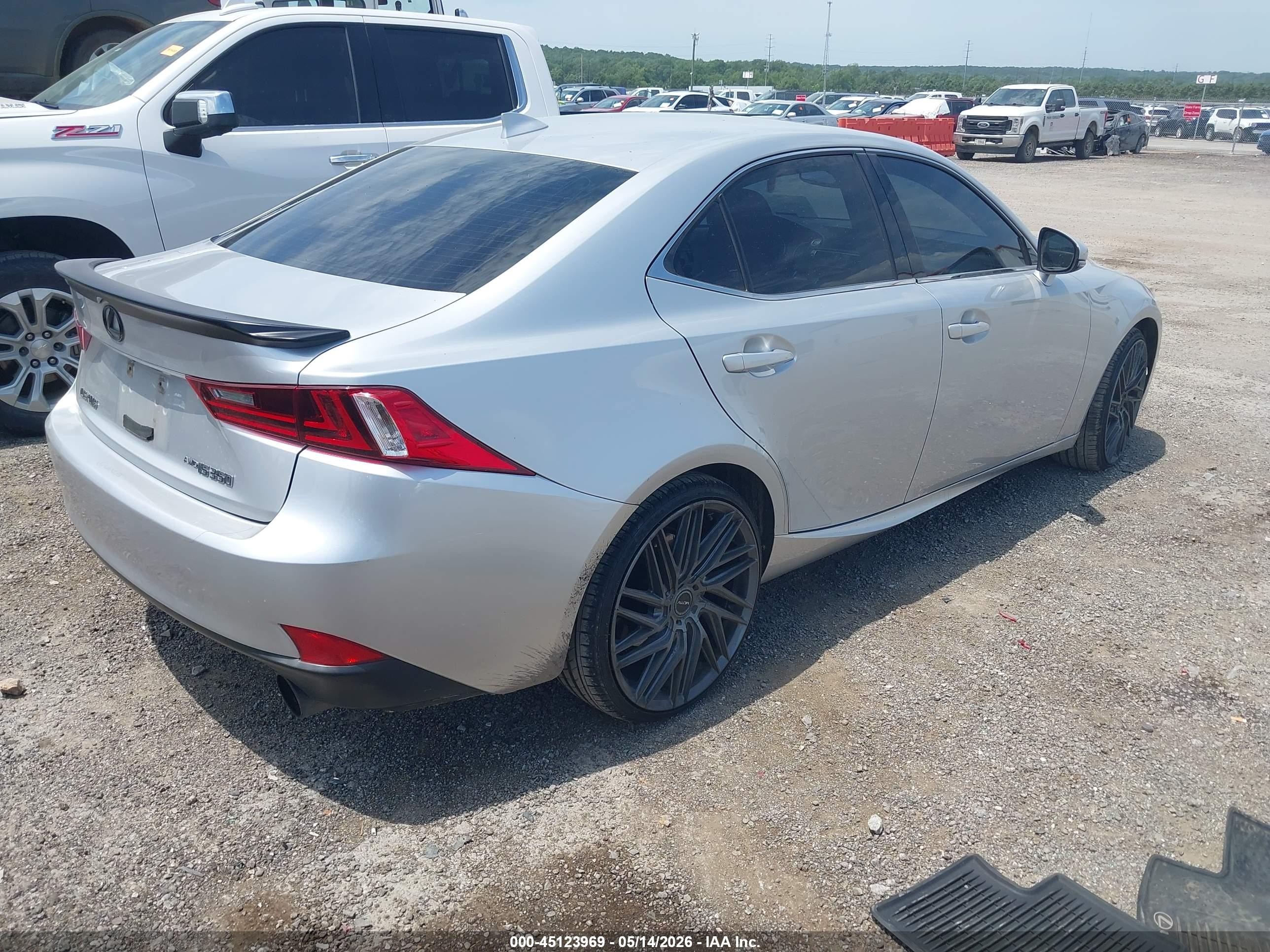 2014 Lexus Is 350   Silver vin: JTHCE1D29E5001558