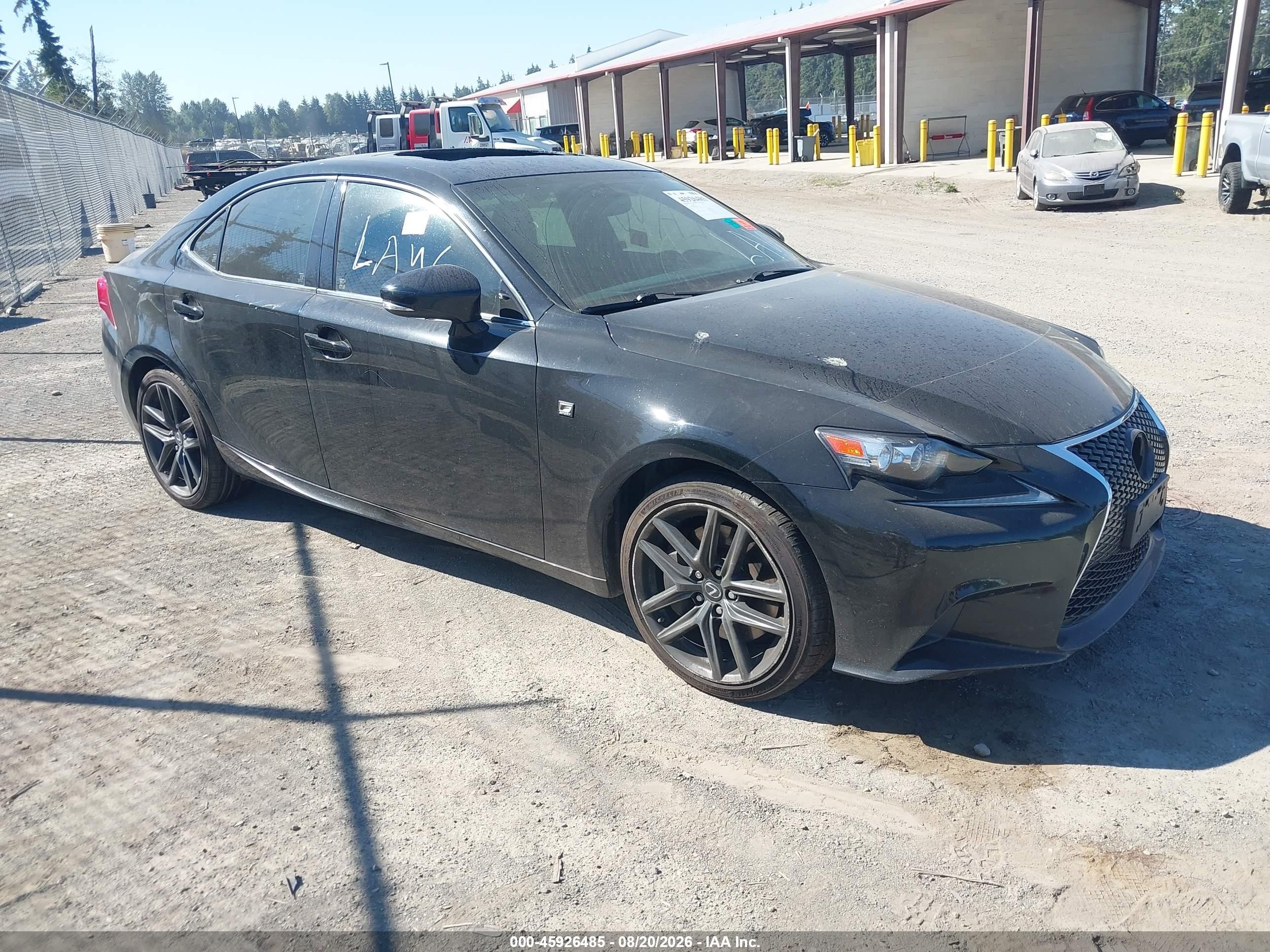 2014 Lexus Is 350   Black vin: JTHCE1D29E5004069