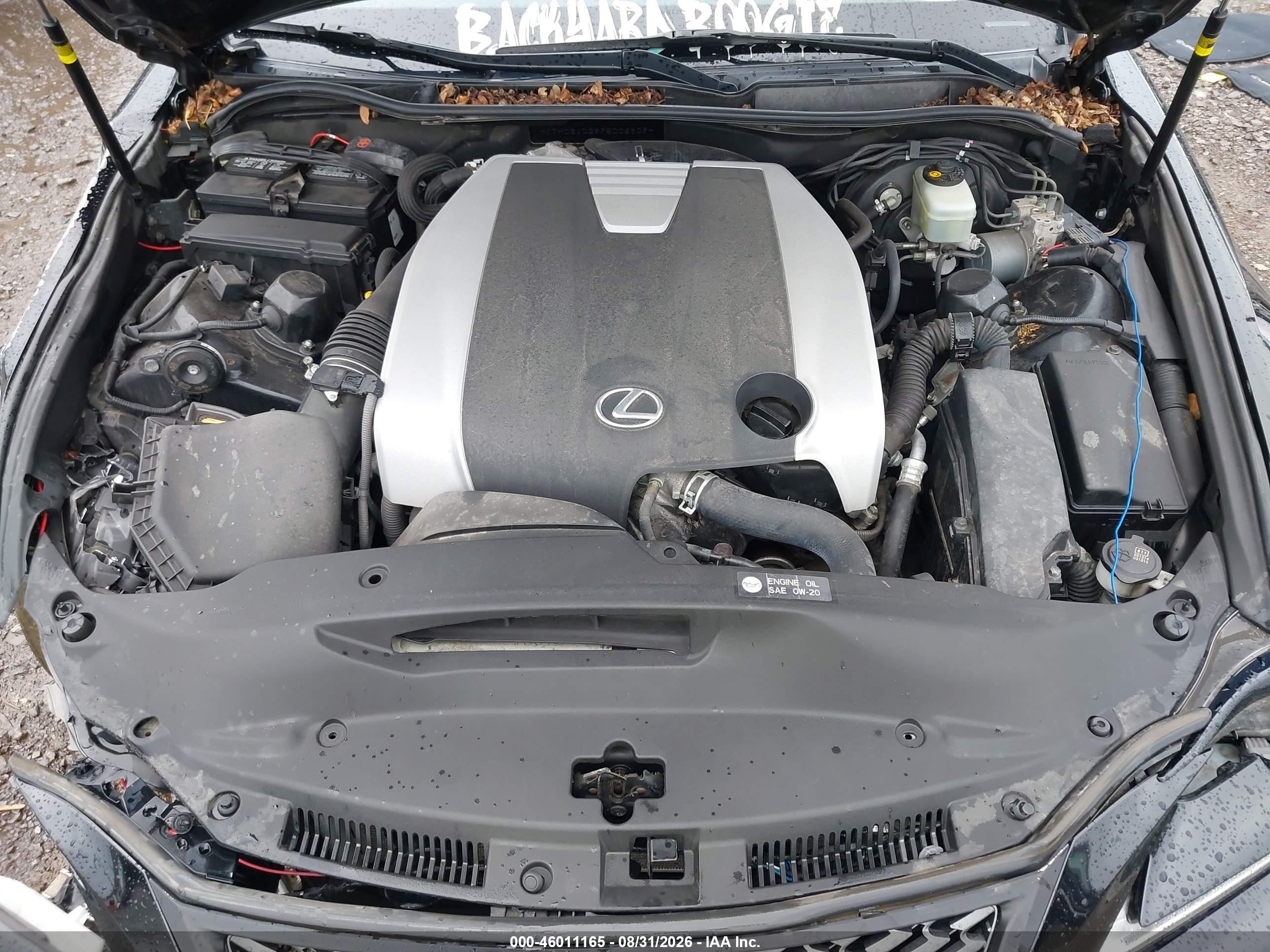 2015 Lexus Is 350   Black vin: JTHCE1D29F5006809