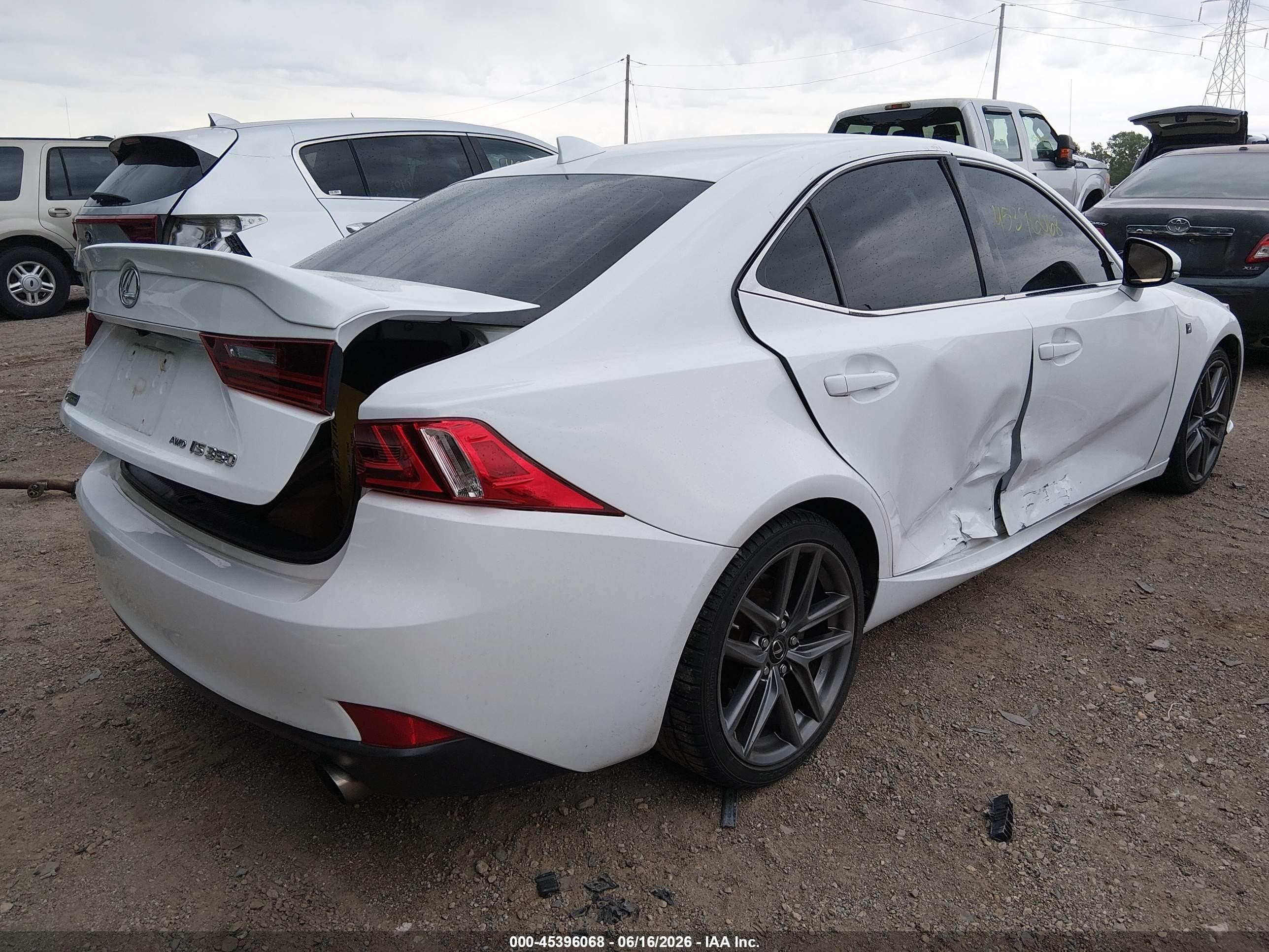 2015 Lexus Is 350   Белый vin: JTHCE1D29F5007846