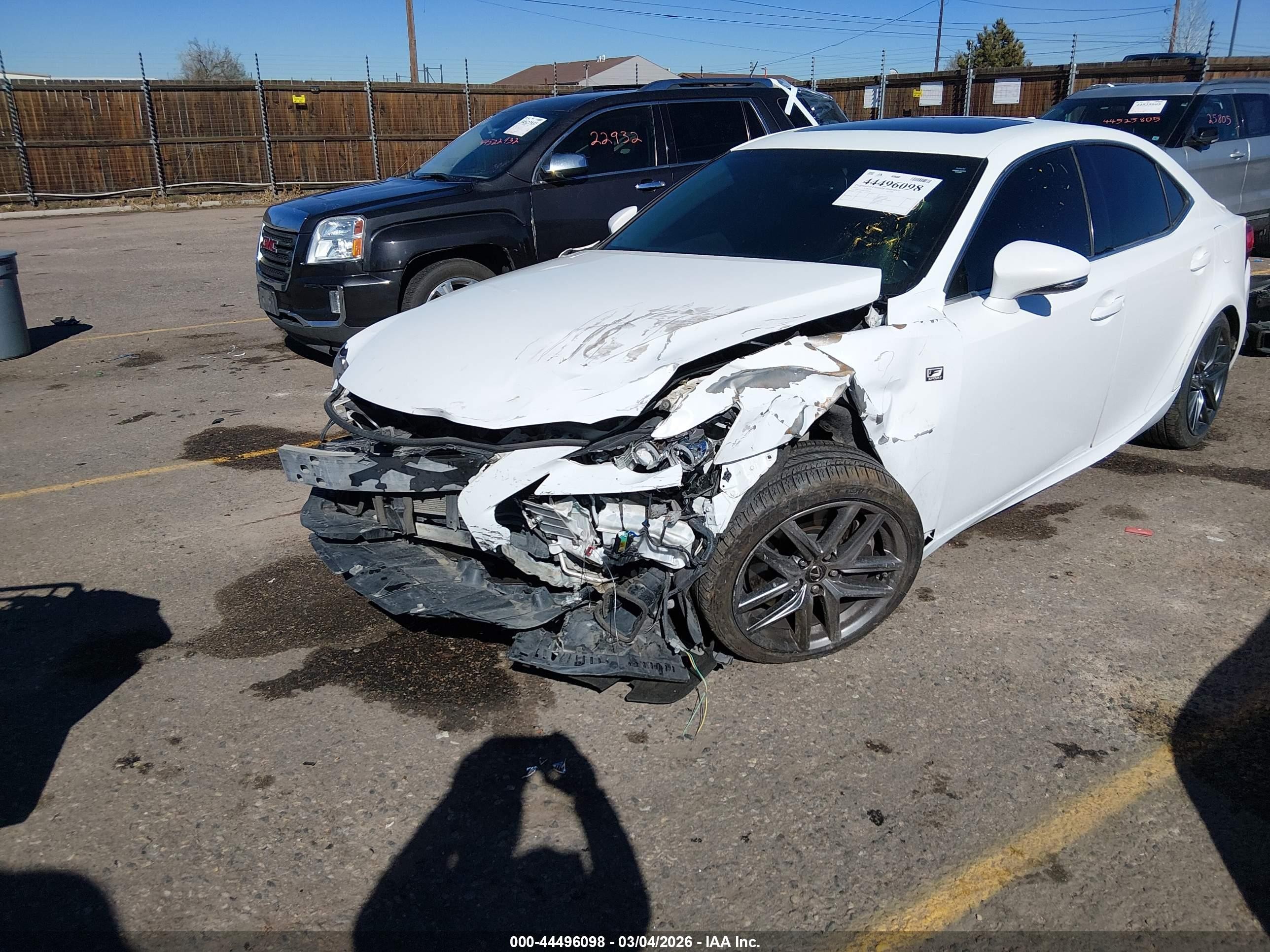 2015 Lexus Is 350   White vin: JTHCE1D2XF5009976
