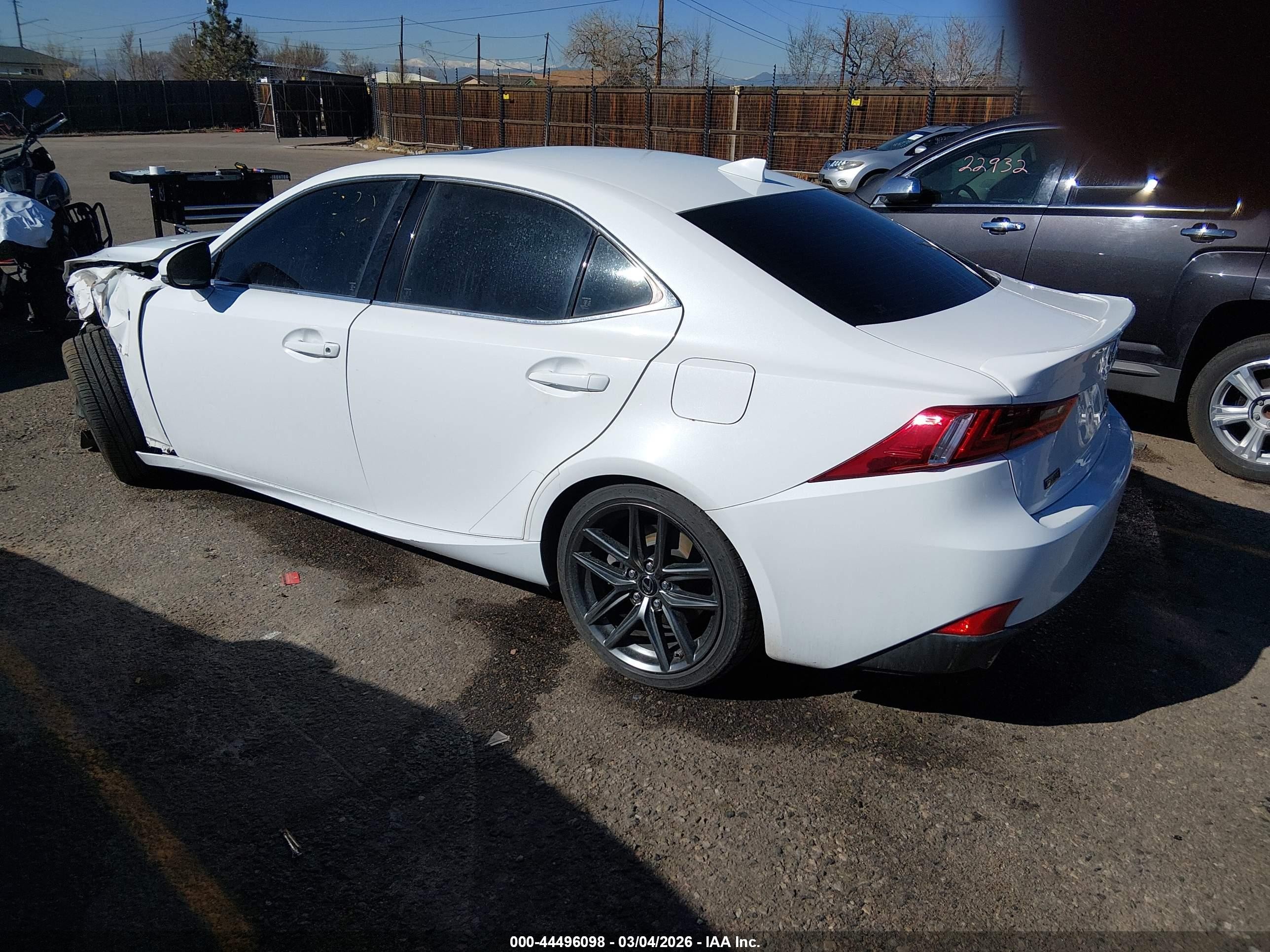 2015 Lexus Is 350   White vin: JTHCE1D2XF5009976