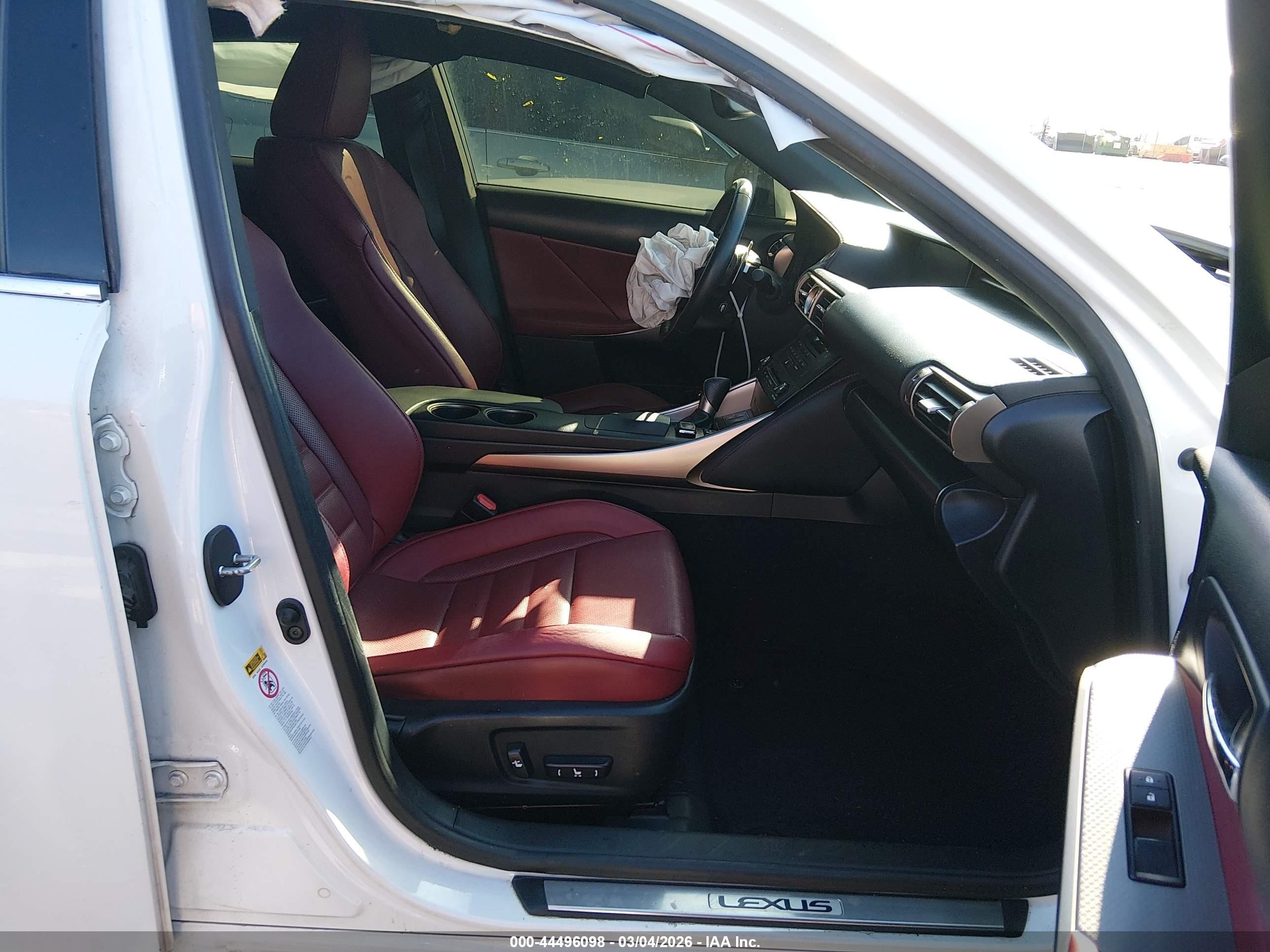 2015 Lexus Is 350   White vin: JTHCE1D2XF5009976