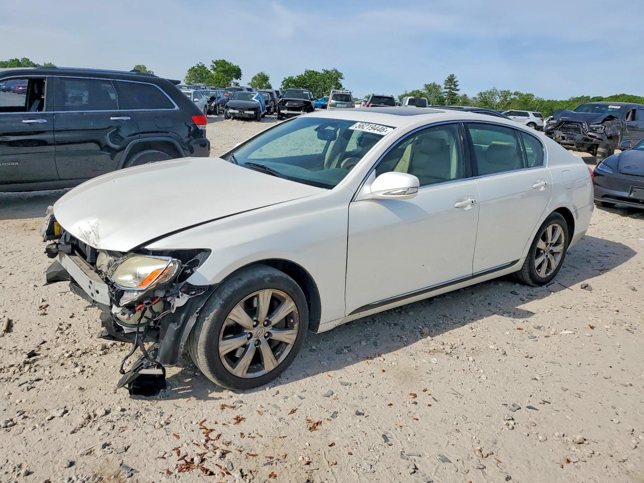 2010 Lexus Gs 350 White vin: JTHCE1KS2A0024478