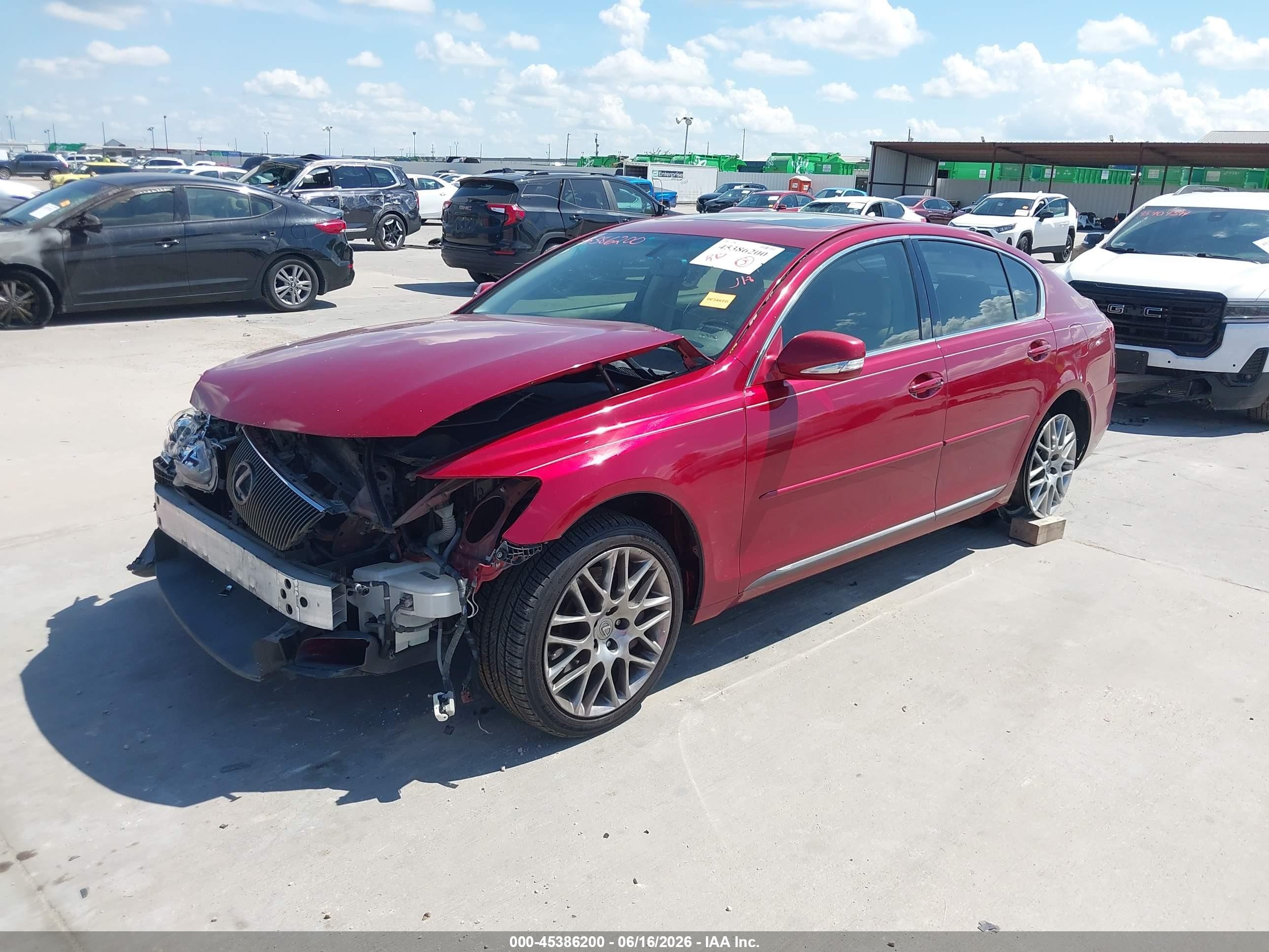 2010 Lexus Gs 350   Red vin: JTHCE1KS2A0024786