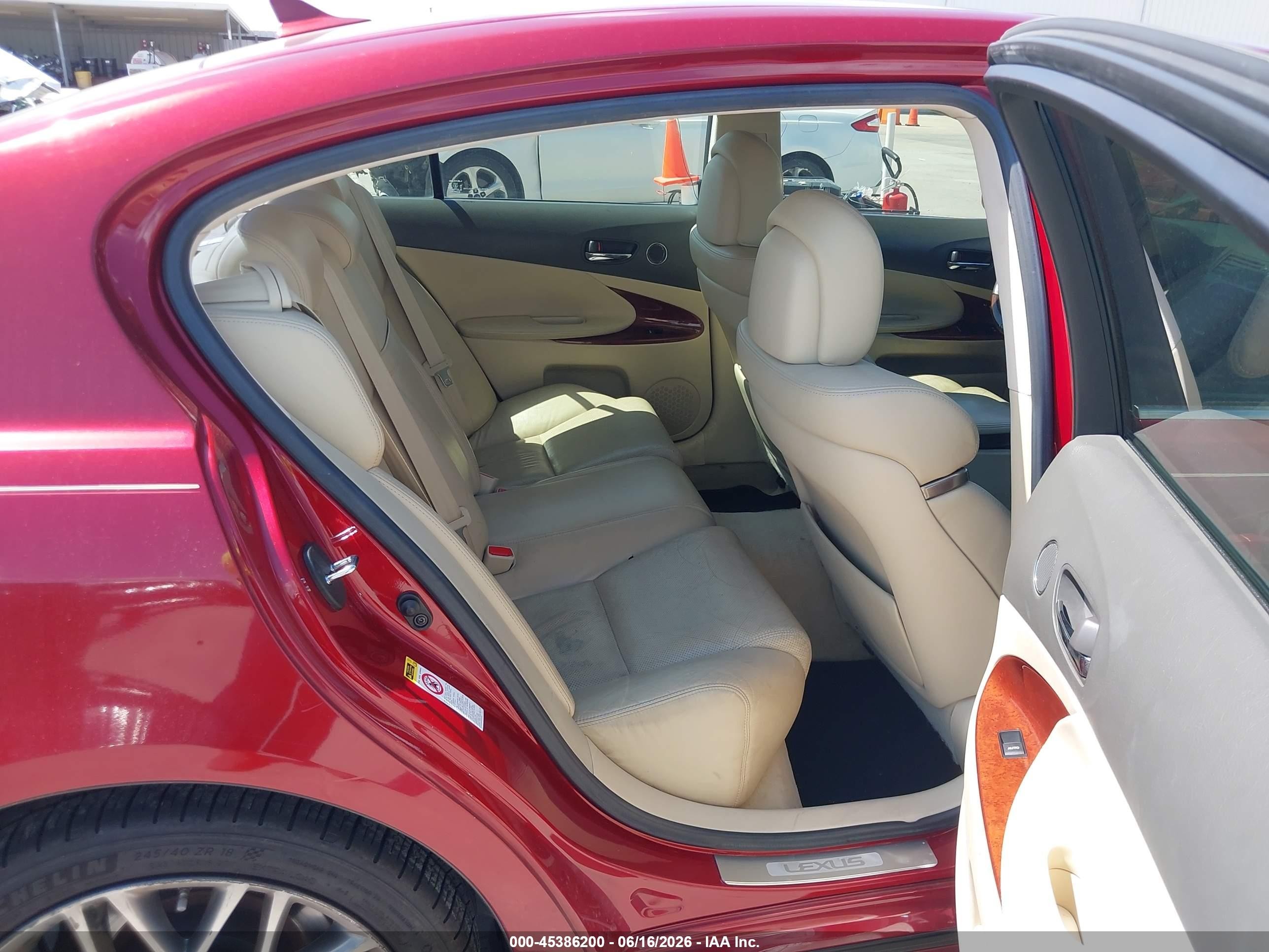 2010 Lexus Gs 350   Red vin: JTHCE1KS2A0024786