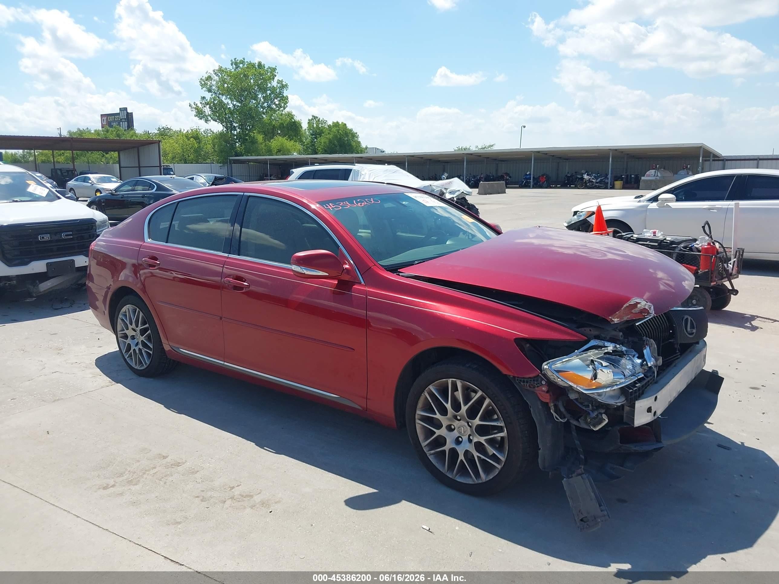 2010 Lexus Gs 350   Red vin: JTHCE1KS2A0024786