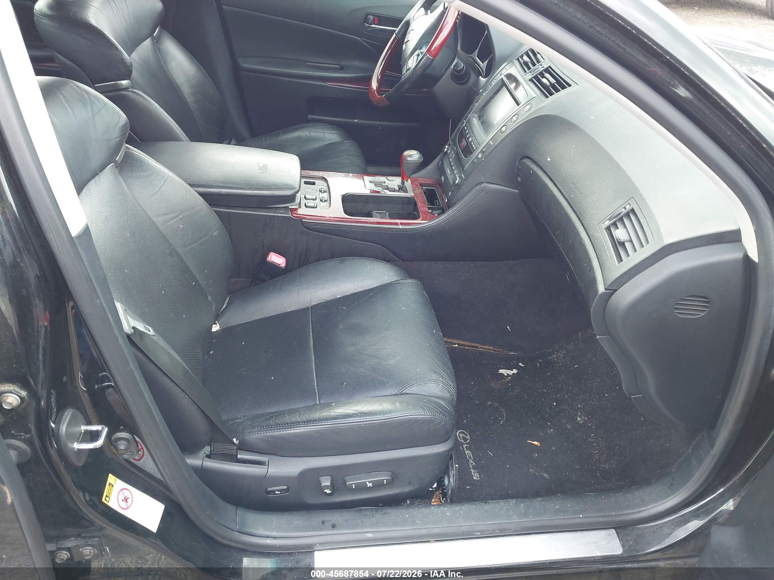 2010 Lexus Gs 350   Black vin: JTHCE1KS2A0027655