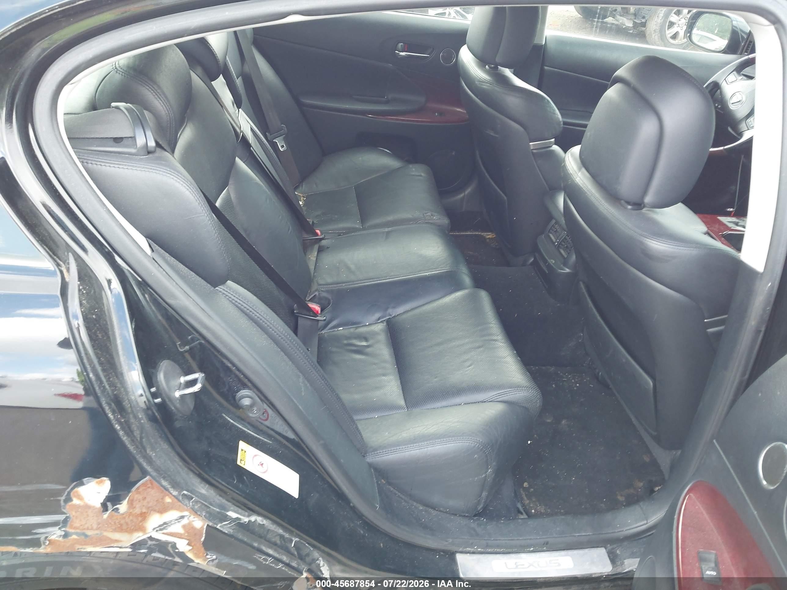 2010 Lexus Gs 350   Black vin: JTHCE1KS2A0027655