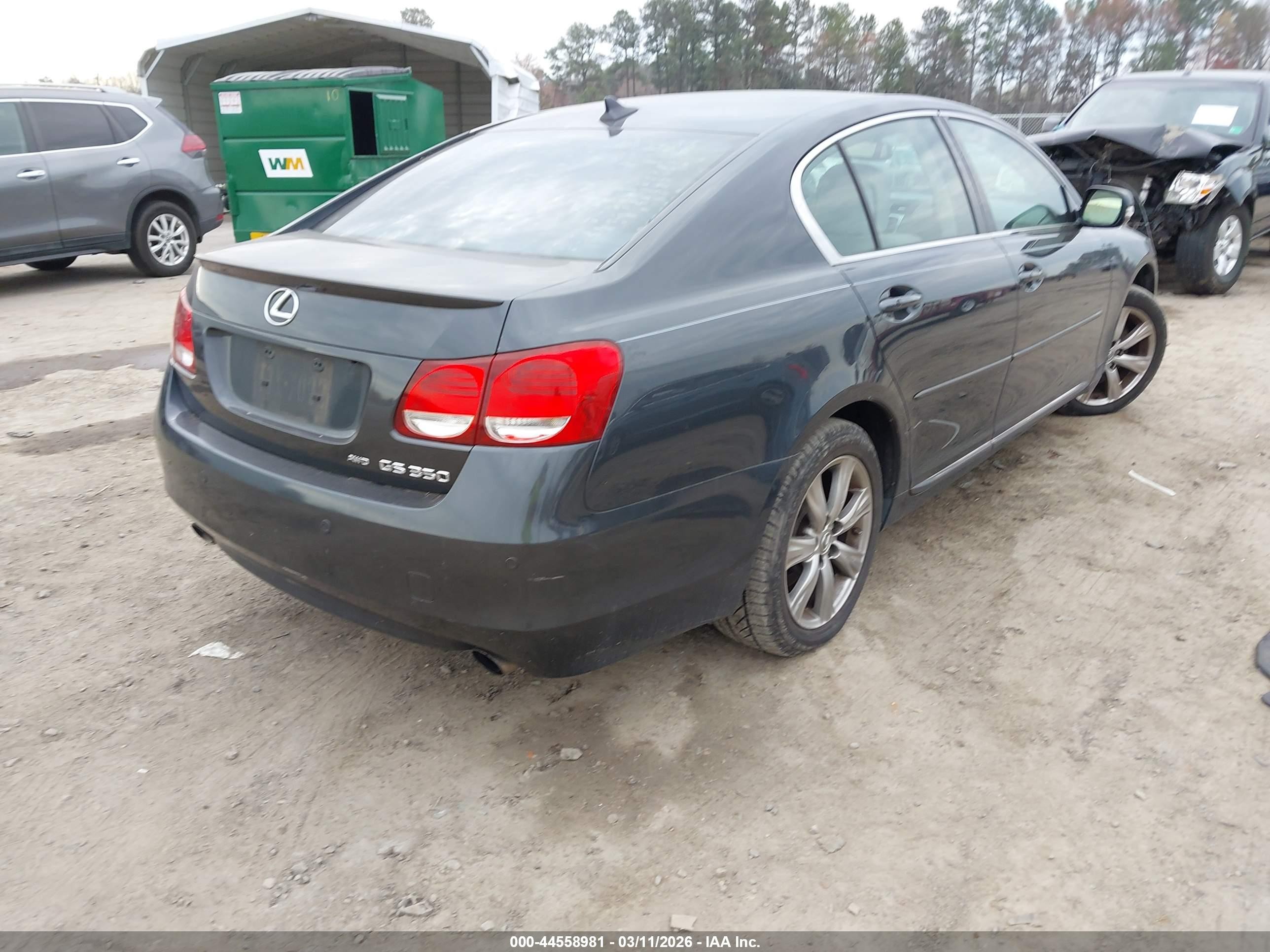 2011 Lexus Gs 350   Gray vin: JTHCE1KS5B0030681