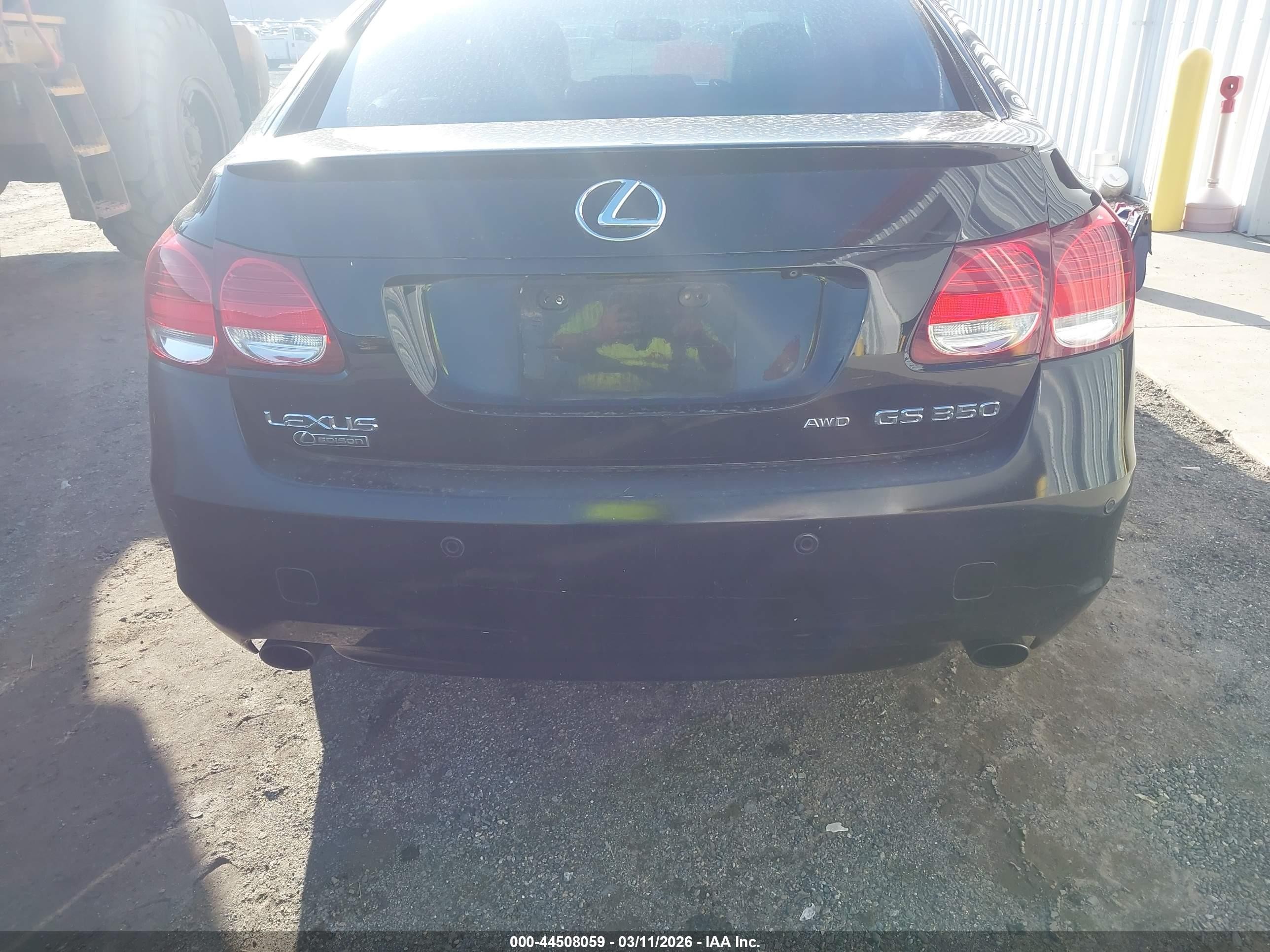 2010 Lexus Gs 350   Black vin: JTHCE1KS7A0026789