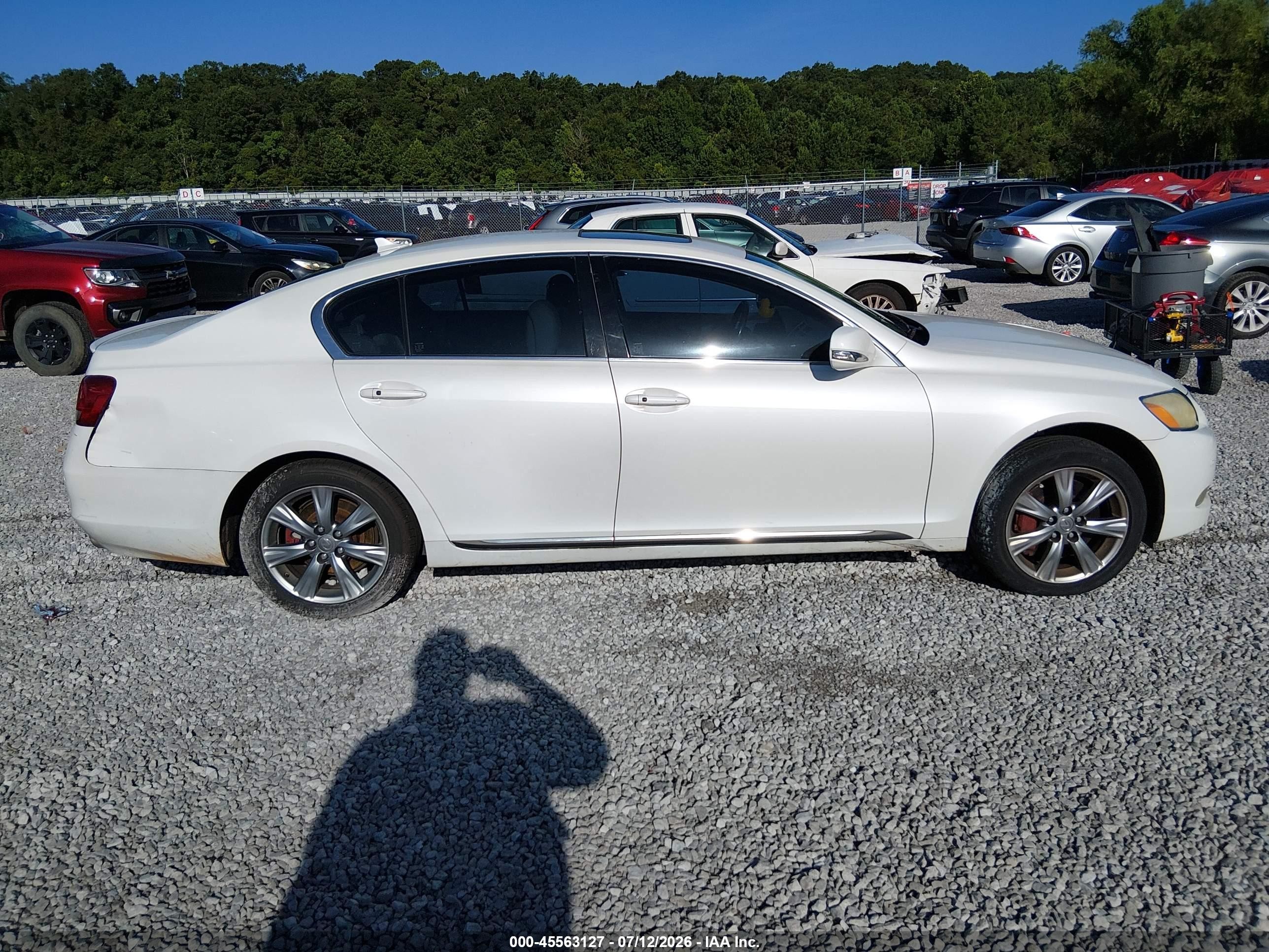 2011 Lexus Gs 350   White vin: JTHCE1KS8B0028570