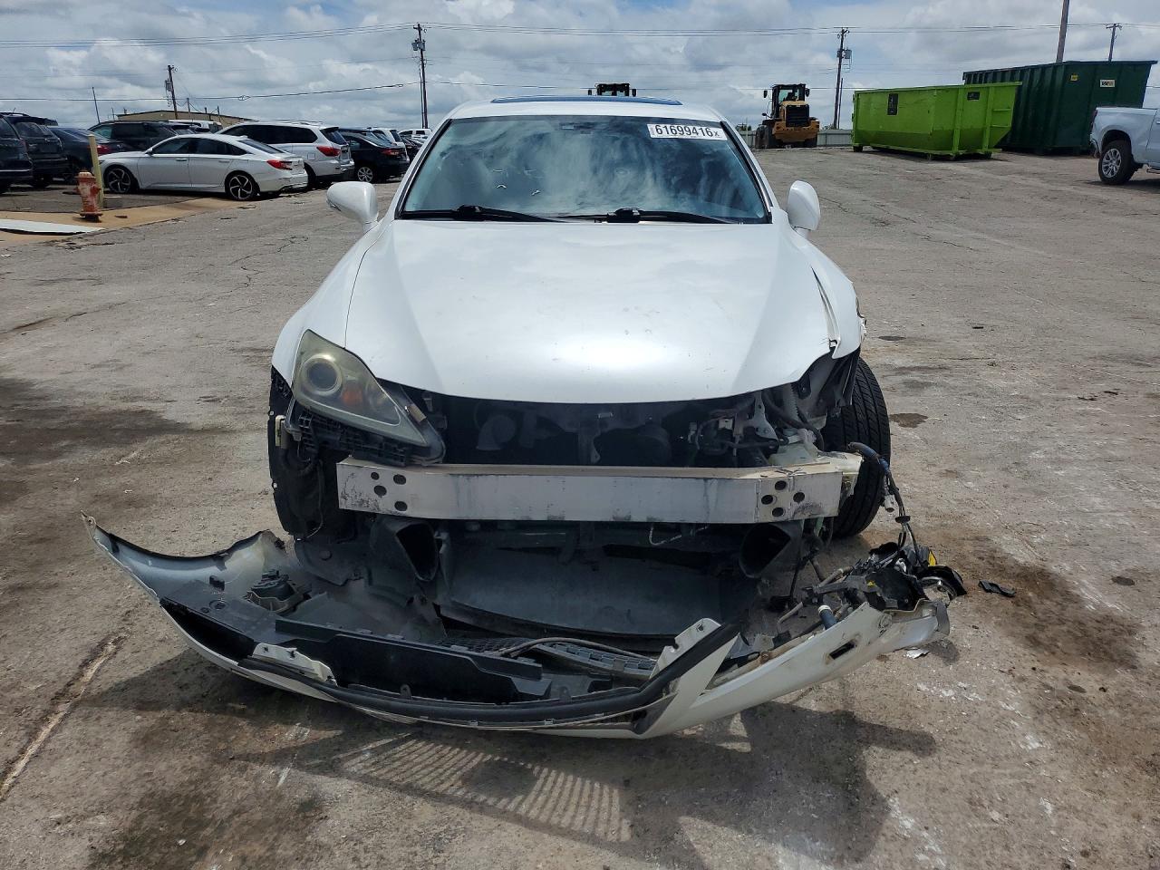 2011 Lexus Is 350 White vin: JTHCE5C20B5000464