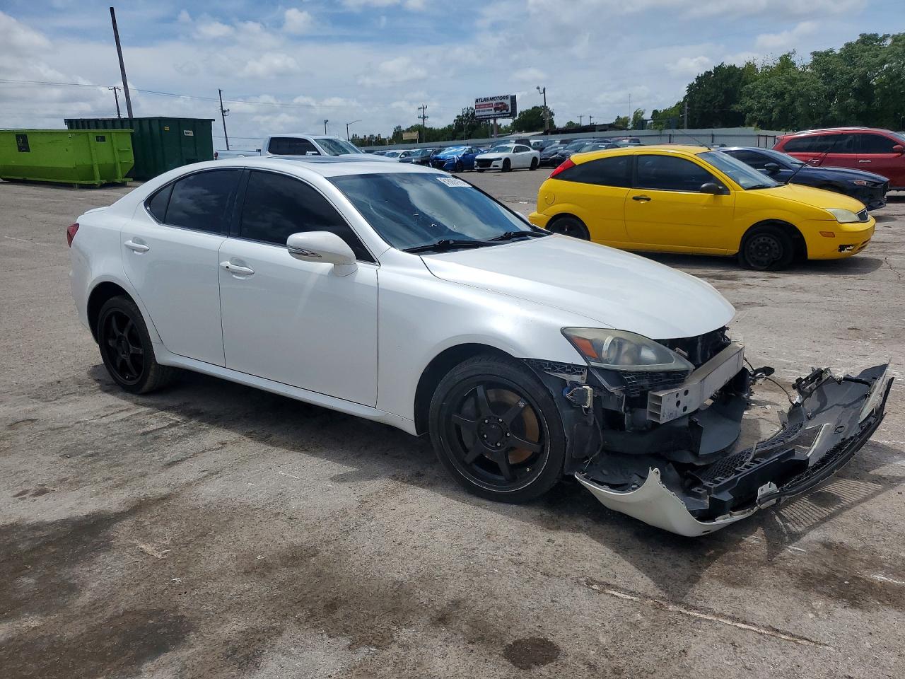 2011 Lexus Is 350 White vin: JTHCE5C20B5000464