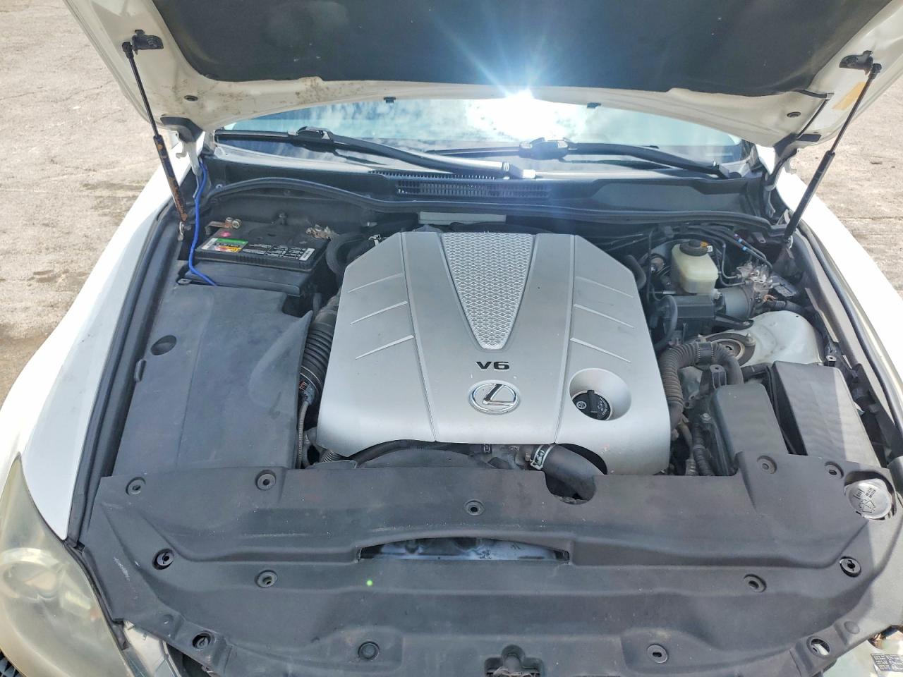 2011 Lexus Is 350 White vin: JTHCE5C20B5000464