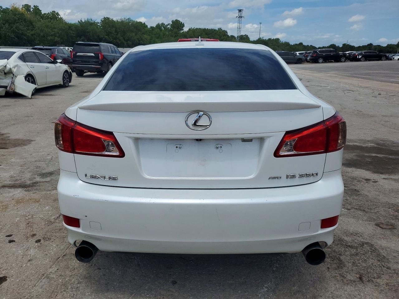 2011 Lexus Is 350 White vin: JTHCE5C20B5000464