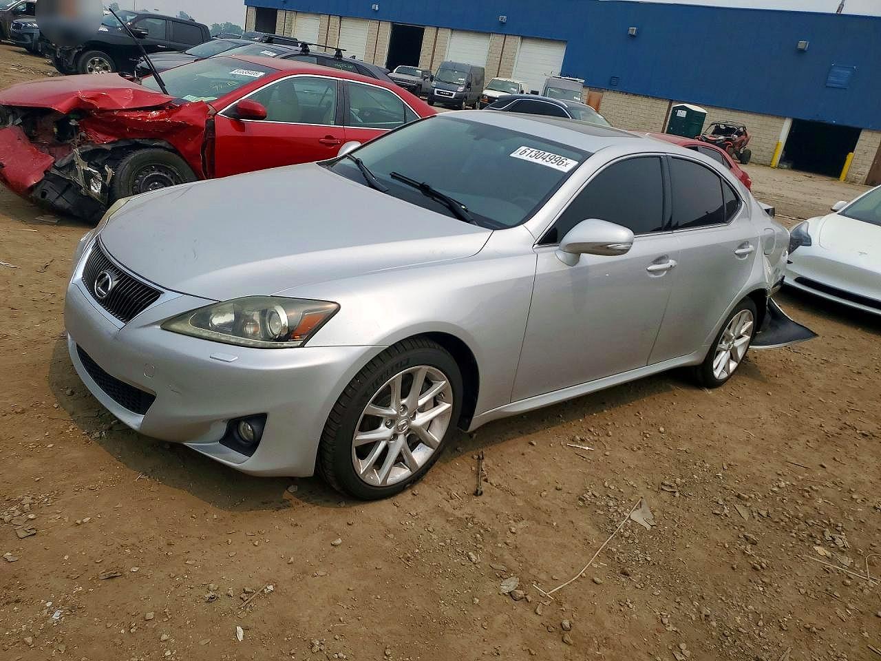 2011 Lexus Is 350 Silver vin: JTHCE5C20B5001694