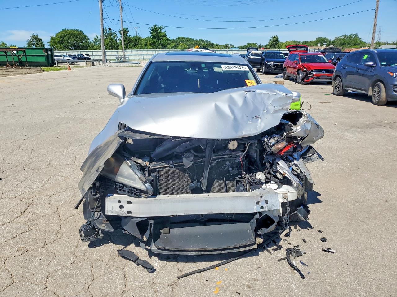 2011 Lexus Is 350 Silver vin: JTHCE5C21B5000697