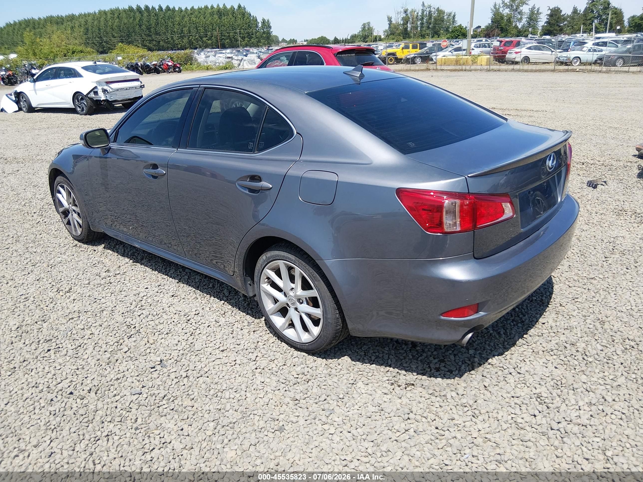 2012 Lexus Is 350   Black vin: JTHCE5C22C5002590