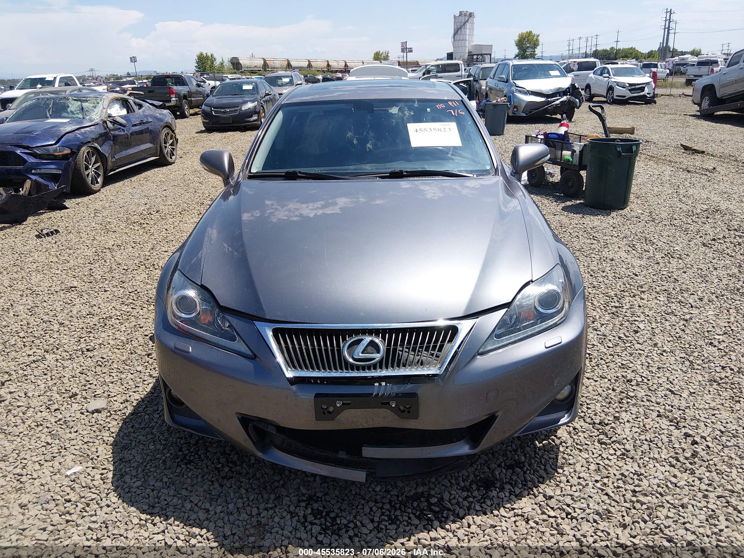 2012 Lexus Is 350   Black vin: JTHCE5C22C5002590