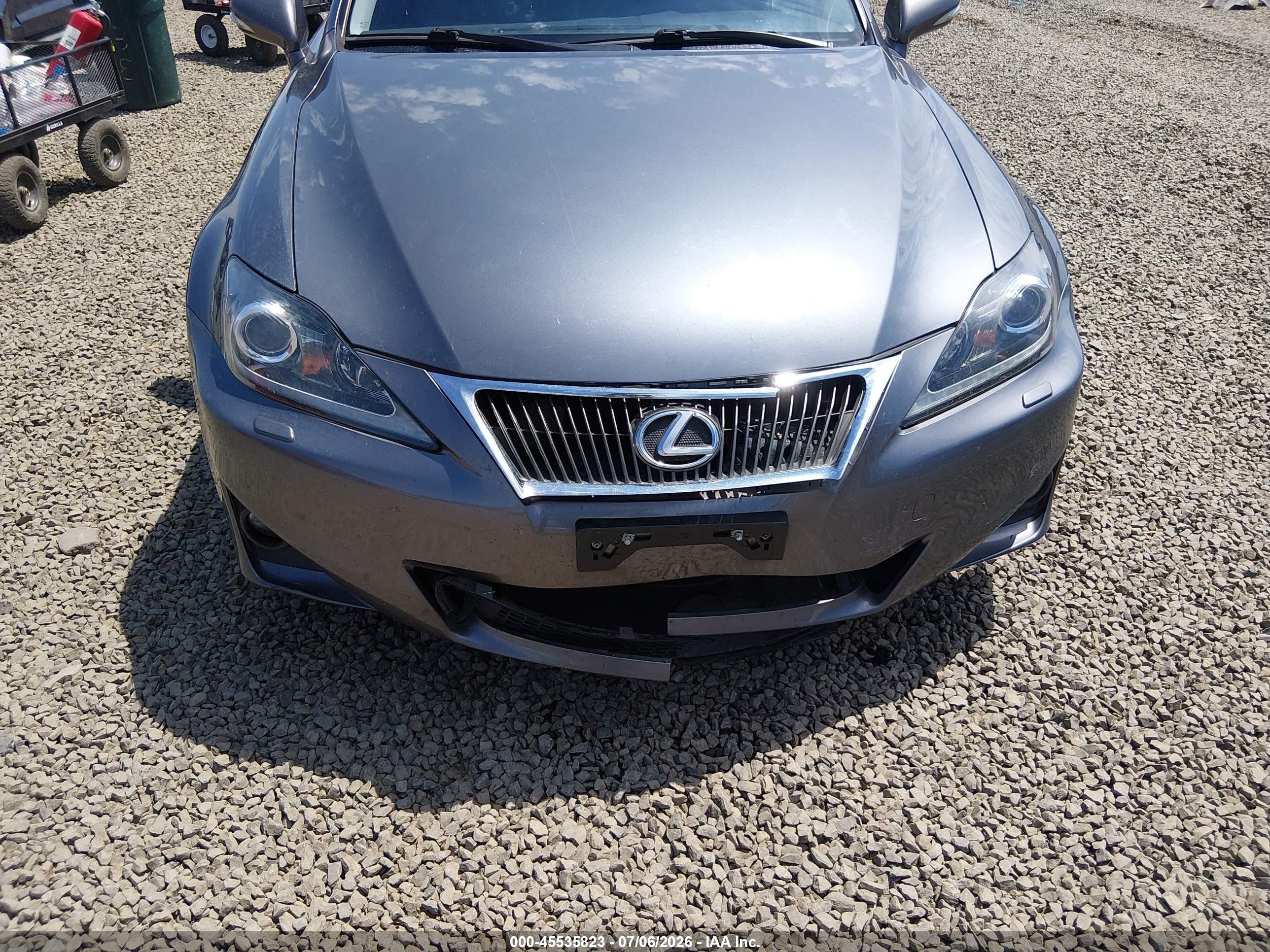 2012 Lexus Is 350   Black vin: JTHCE5C22C5002590