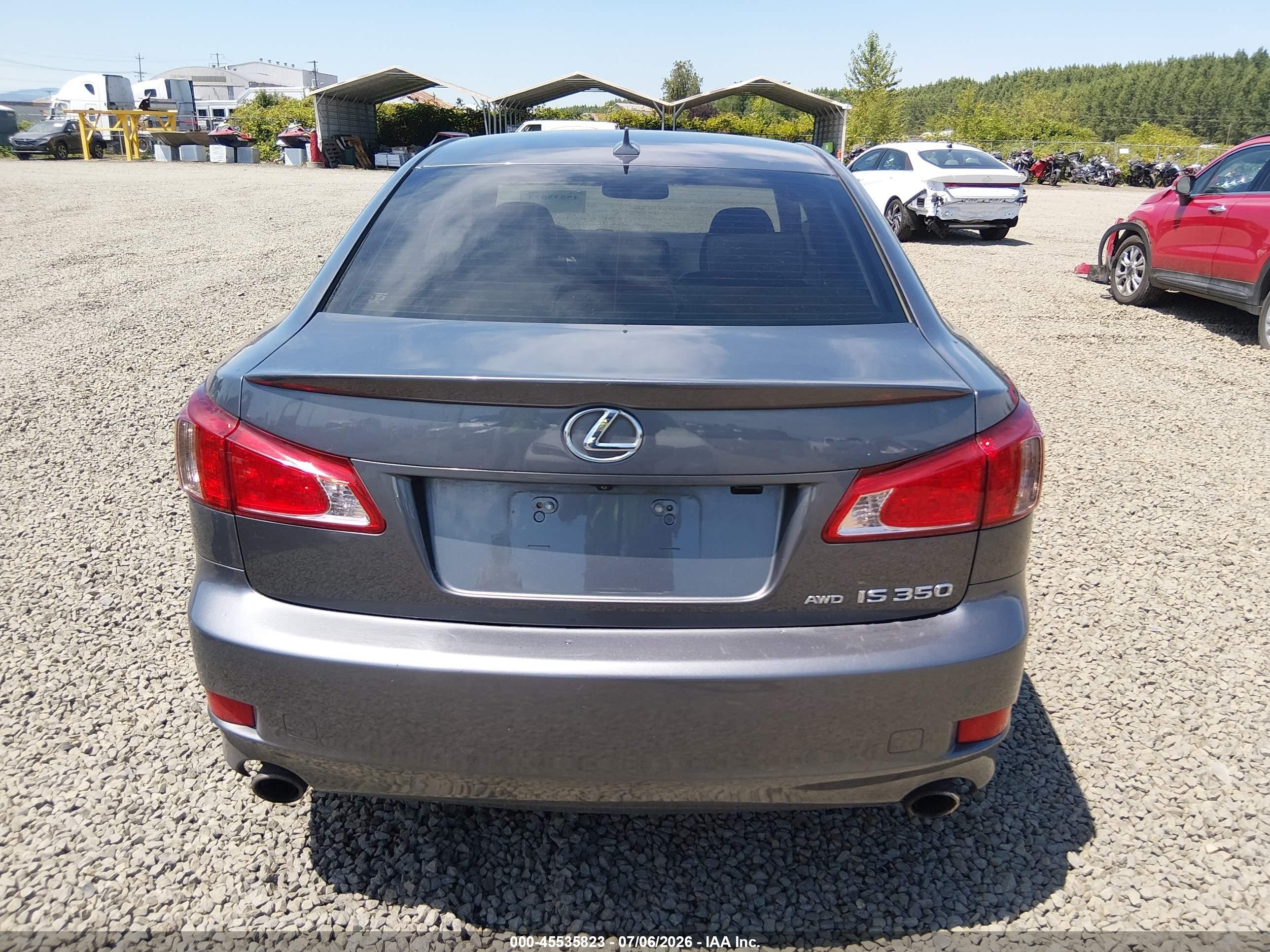 2012 Lexus Is 350   Black vin: JTHCE5C22C5002590