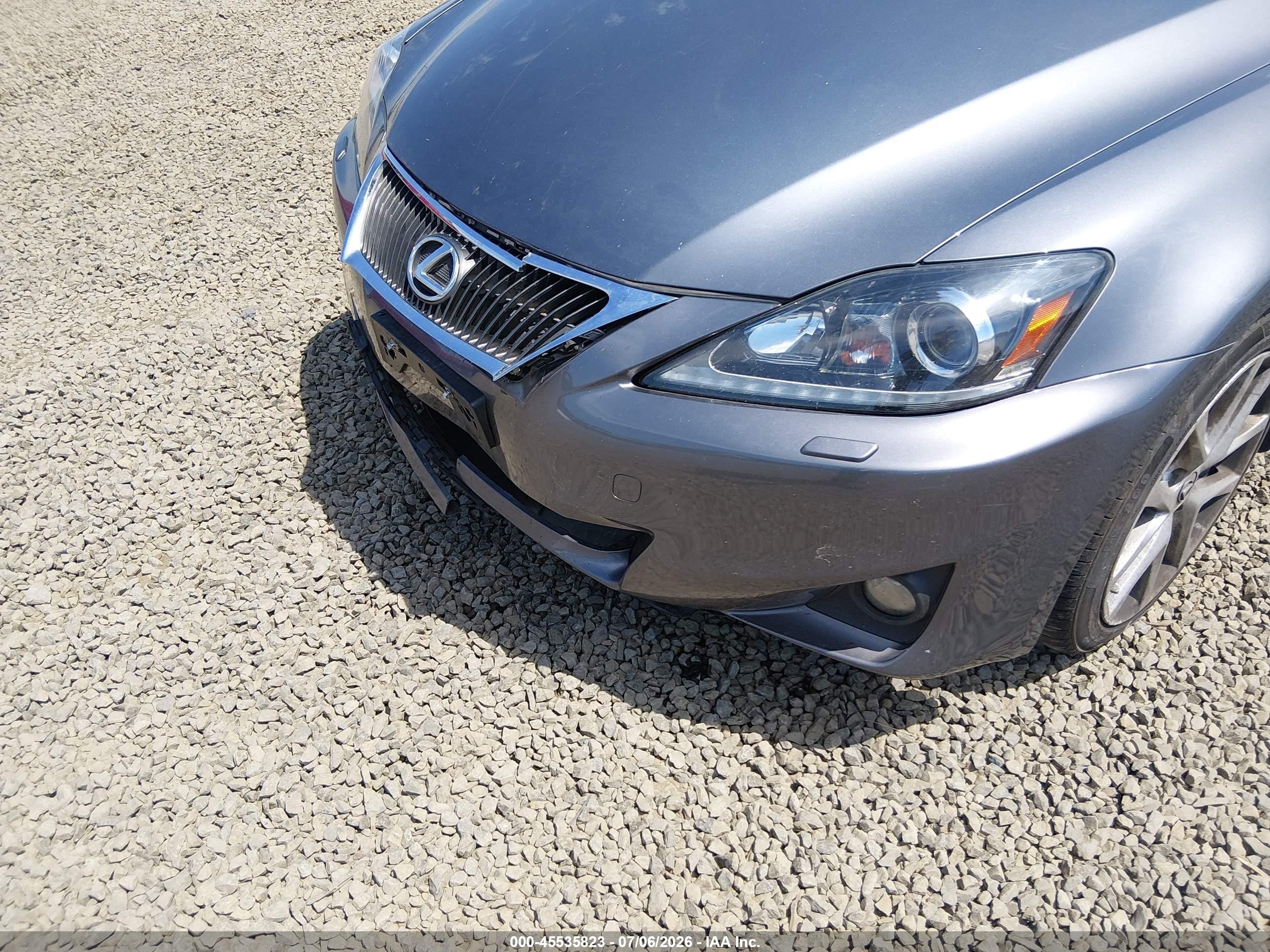 2012 Lexus Is 350   Black vin: JTHCE5C22C5002590
