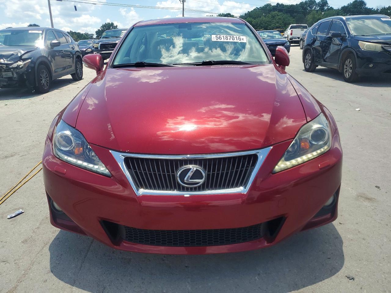 2011 Lexus Is 350 Red vin: JTHCE5C23B5000975