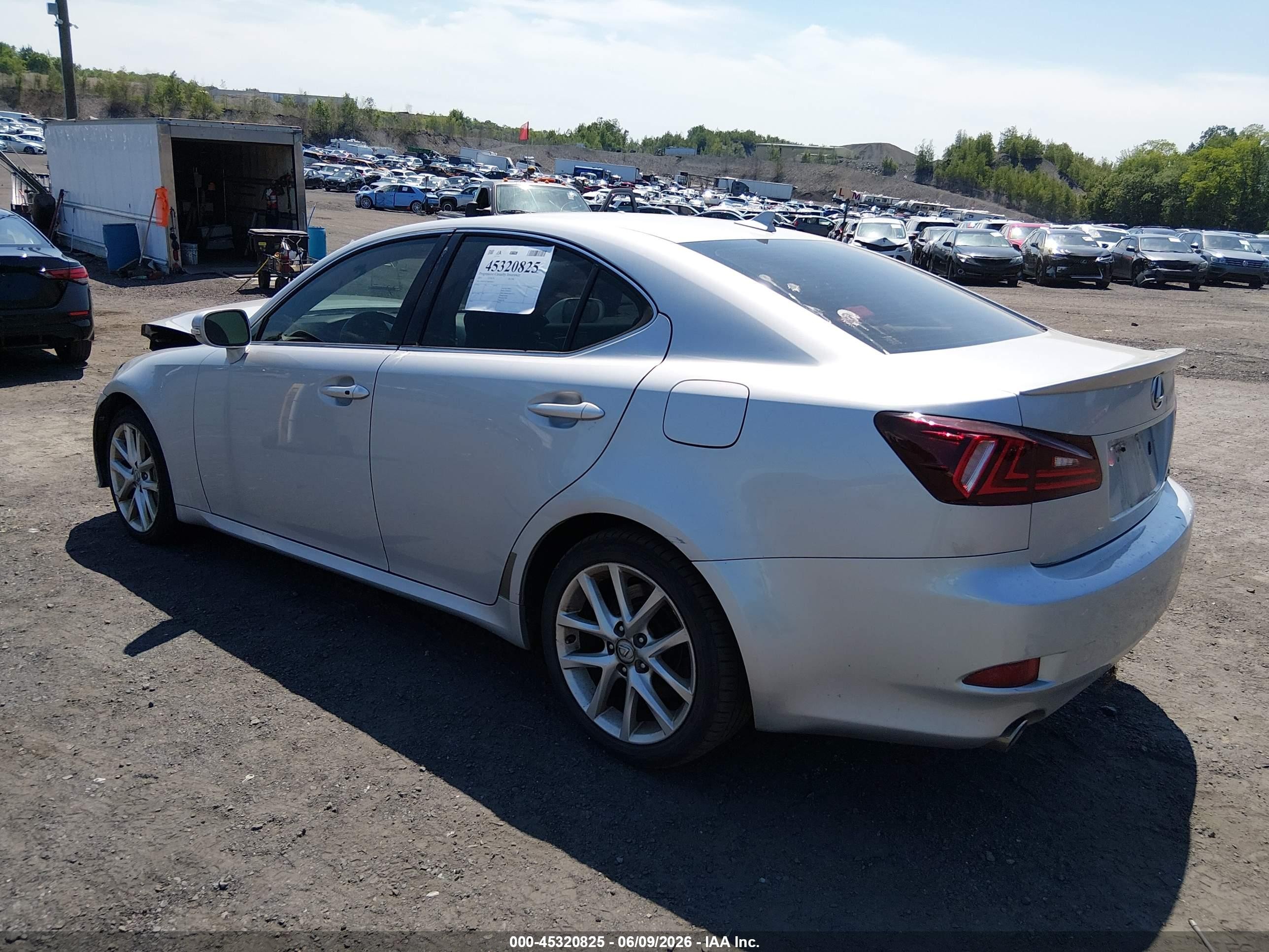 2011 Lexus Is 350   Silver vin: JTHCE5C25B5000833