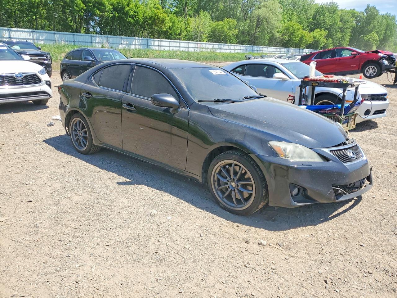 2011 Lexus Is 350 Black vin: JTHCE5C26B5001926