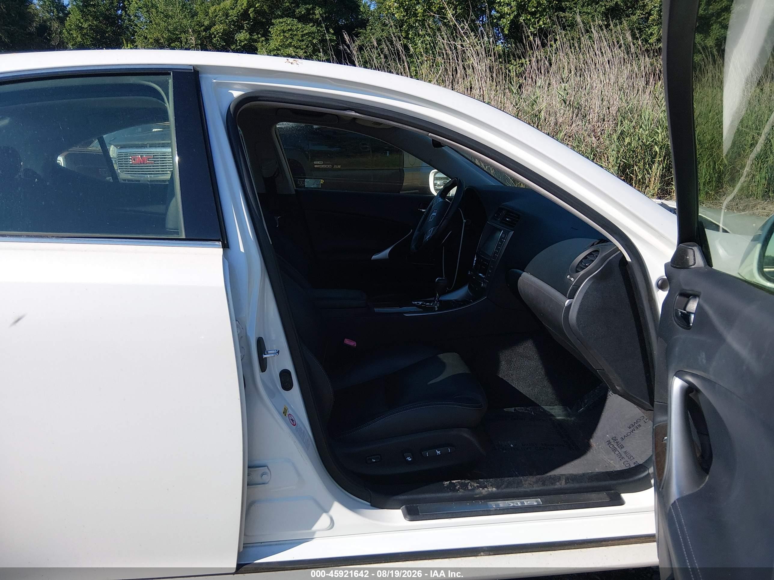 2013 Lexus Is 350 White vin: JTHCE5C2XD5003052