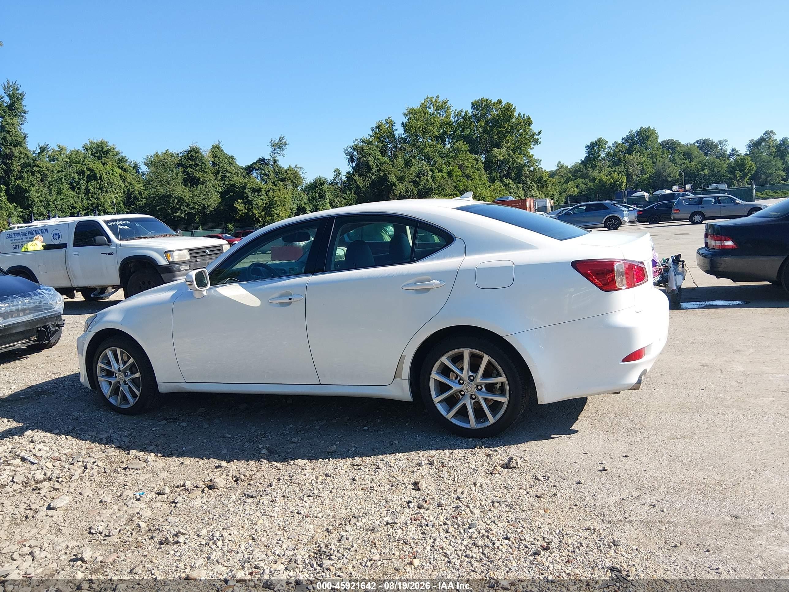 2013 Lexus Is 350 White vin: JTHCE5C2XD5003052