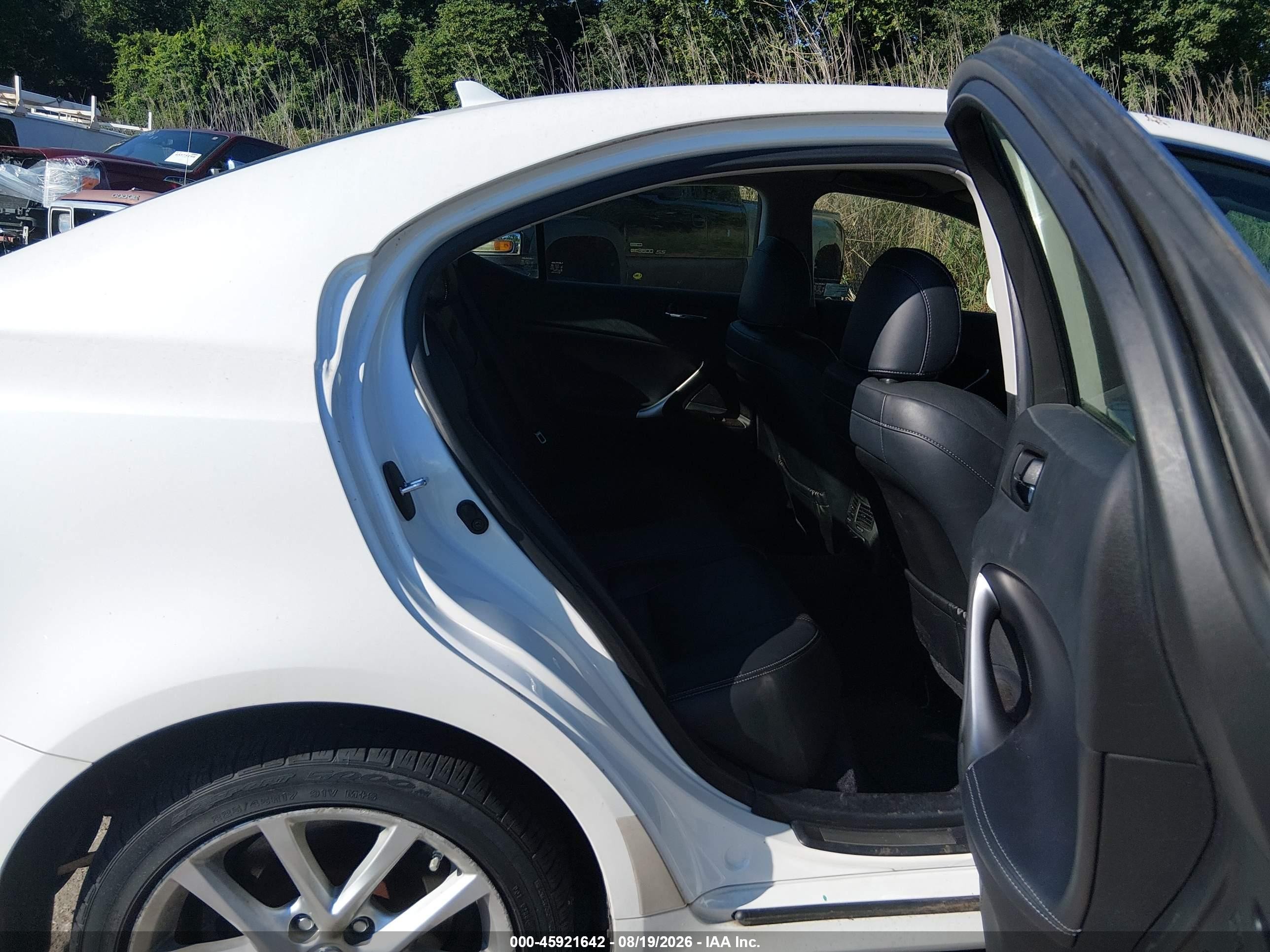 2013 Lexus Is 350 White vin: JTHCE5C2XD5003052