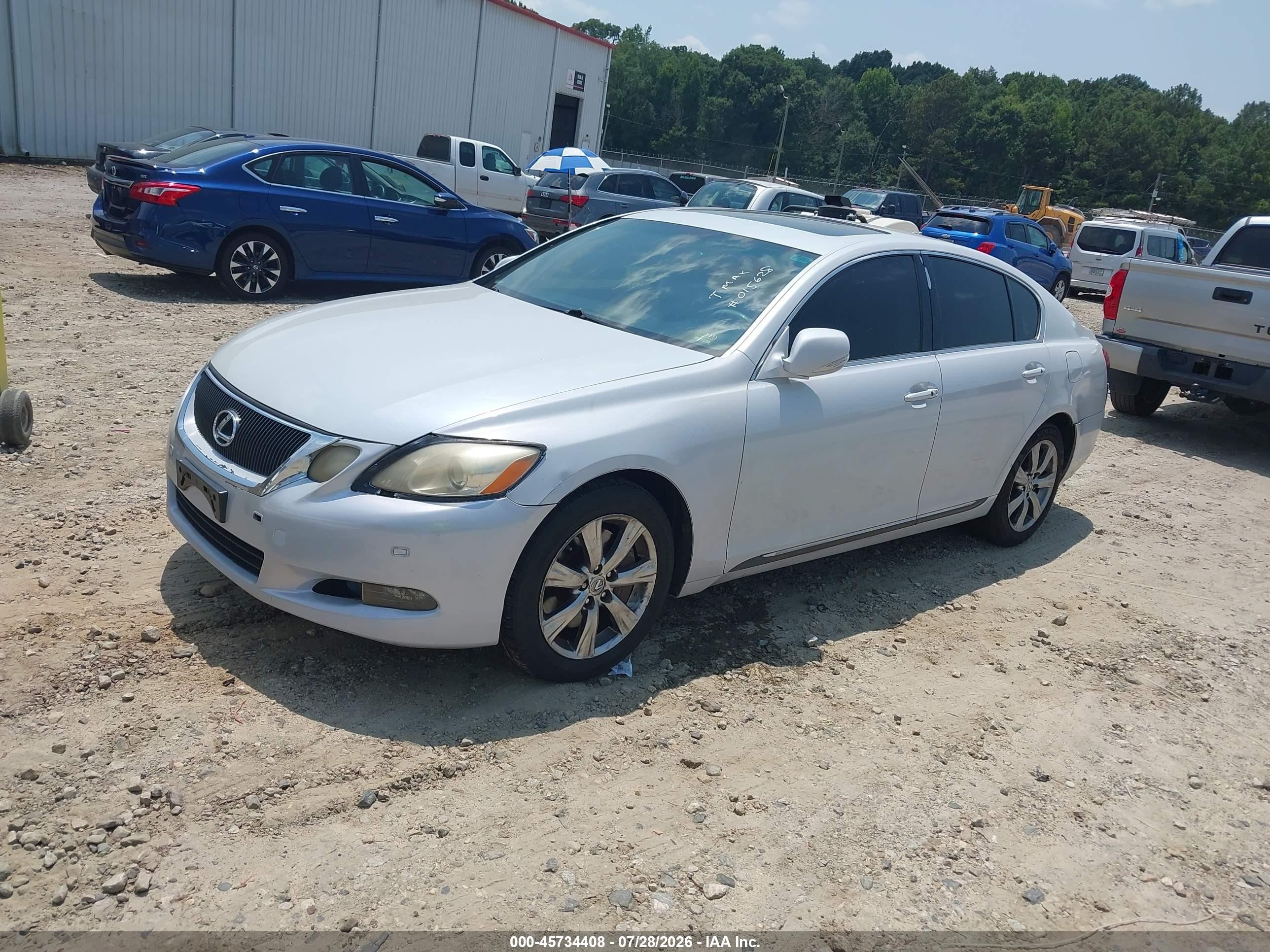 2008 Lexus Gs 350   White vin: JTHCE96S180015628
