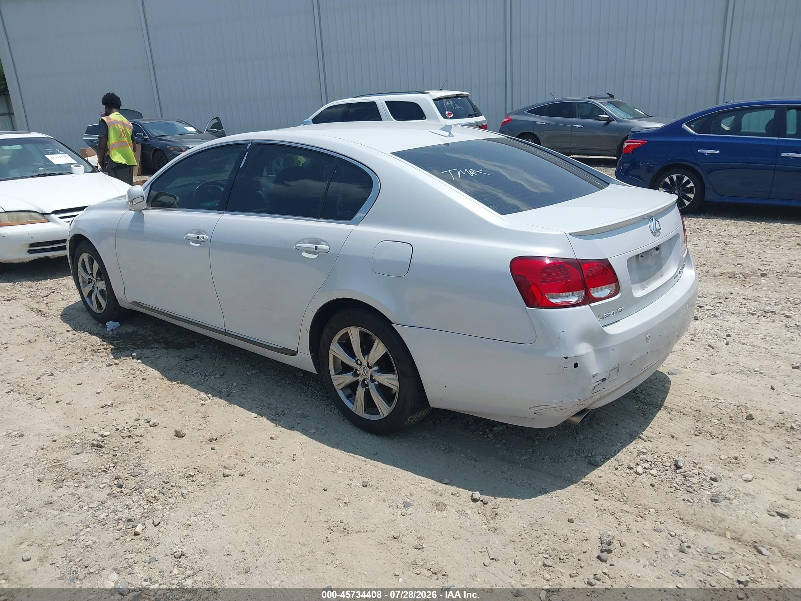 2008 Lexus Gs 350   White vin: JTHCE96S180015628