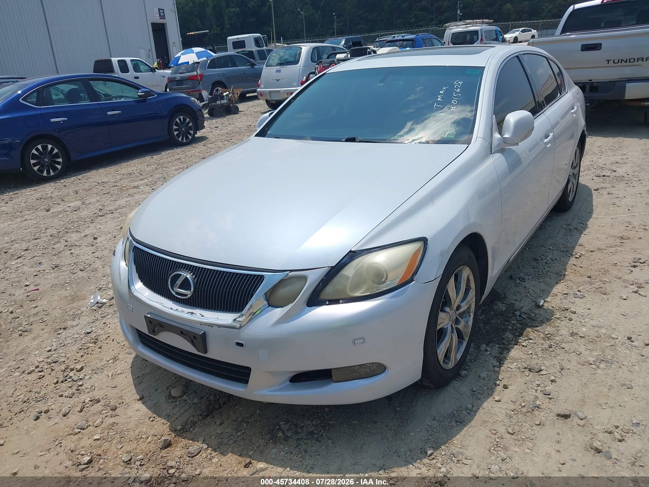 2008 Lexus Gs 350   White vin: JTHCE96S180015628