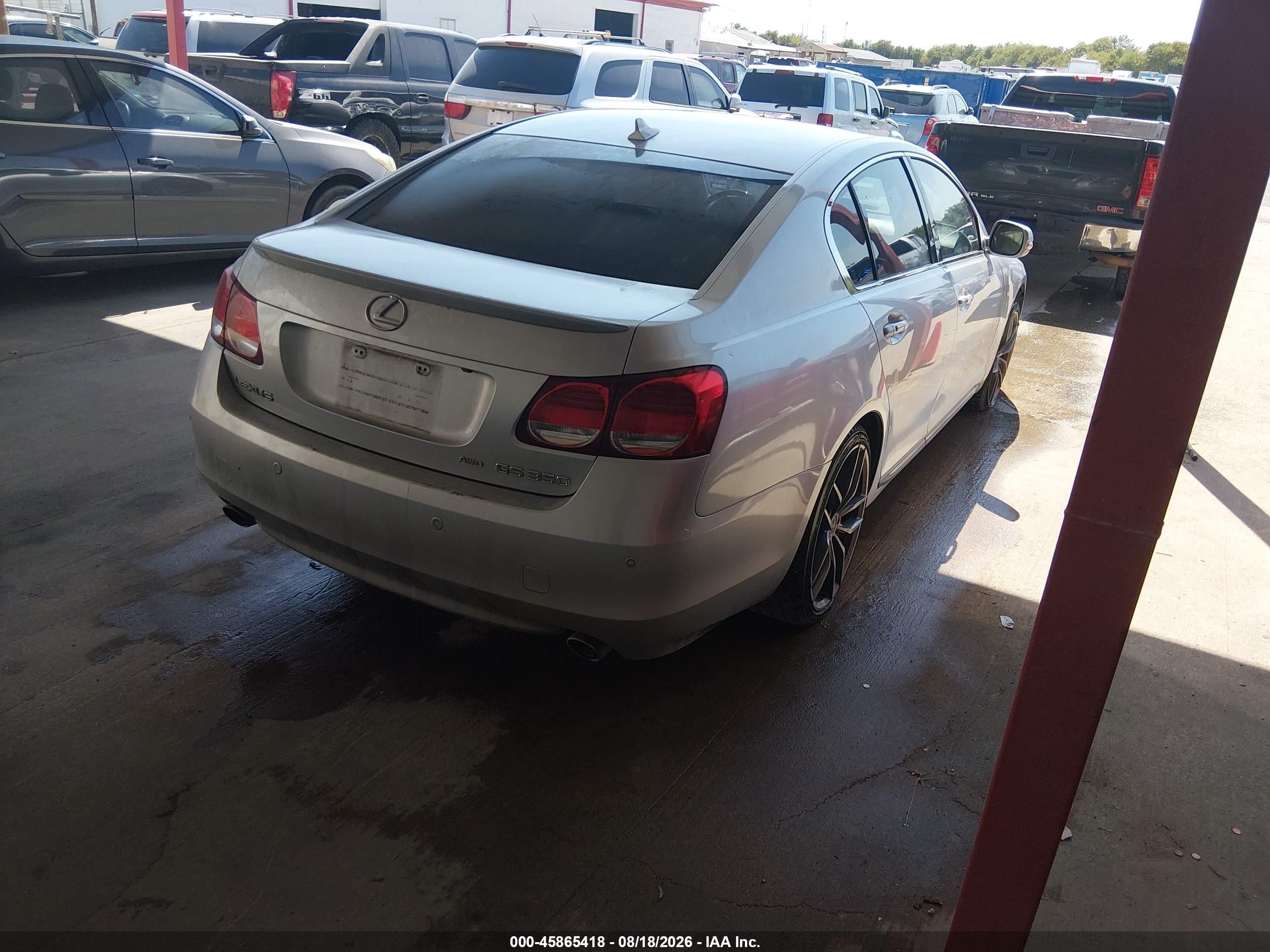 2008 Lexus Gs 350 Silver vin: JTHCE96S180020067