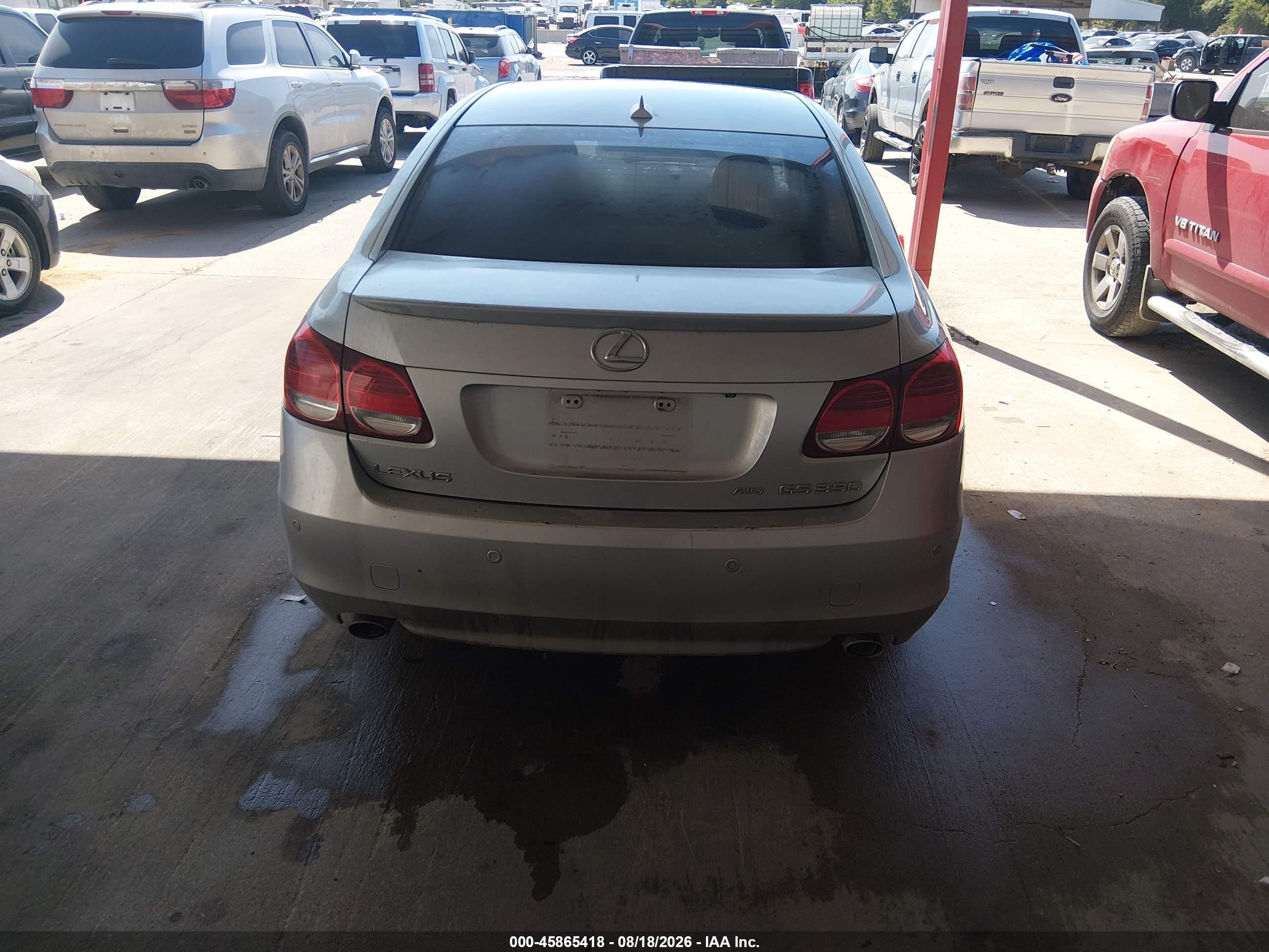 2008 Lexus Gs 350 Silver vin: JTHCE96S180020067