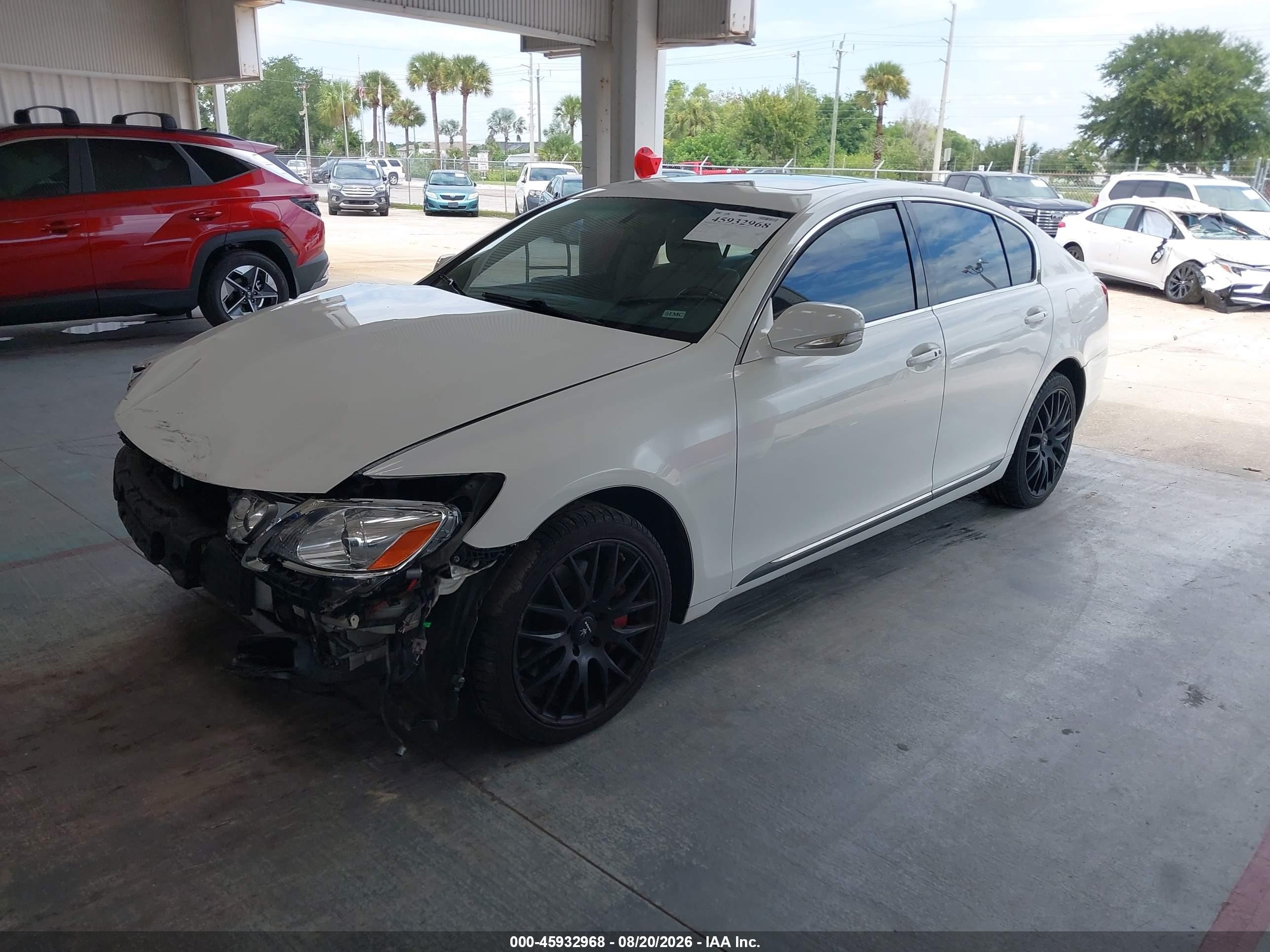 2008 Lexus Gs 350 White vin: JTHCE96S180021137